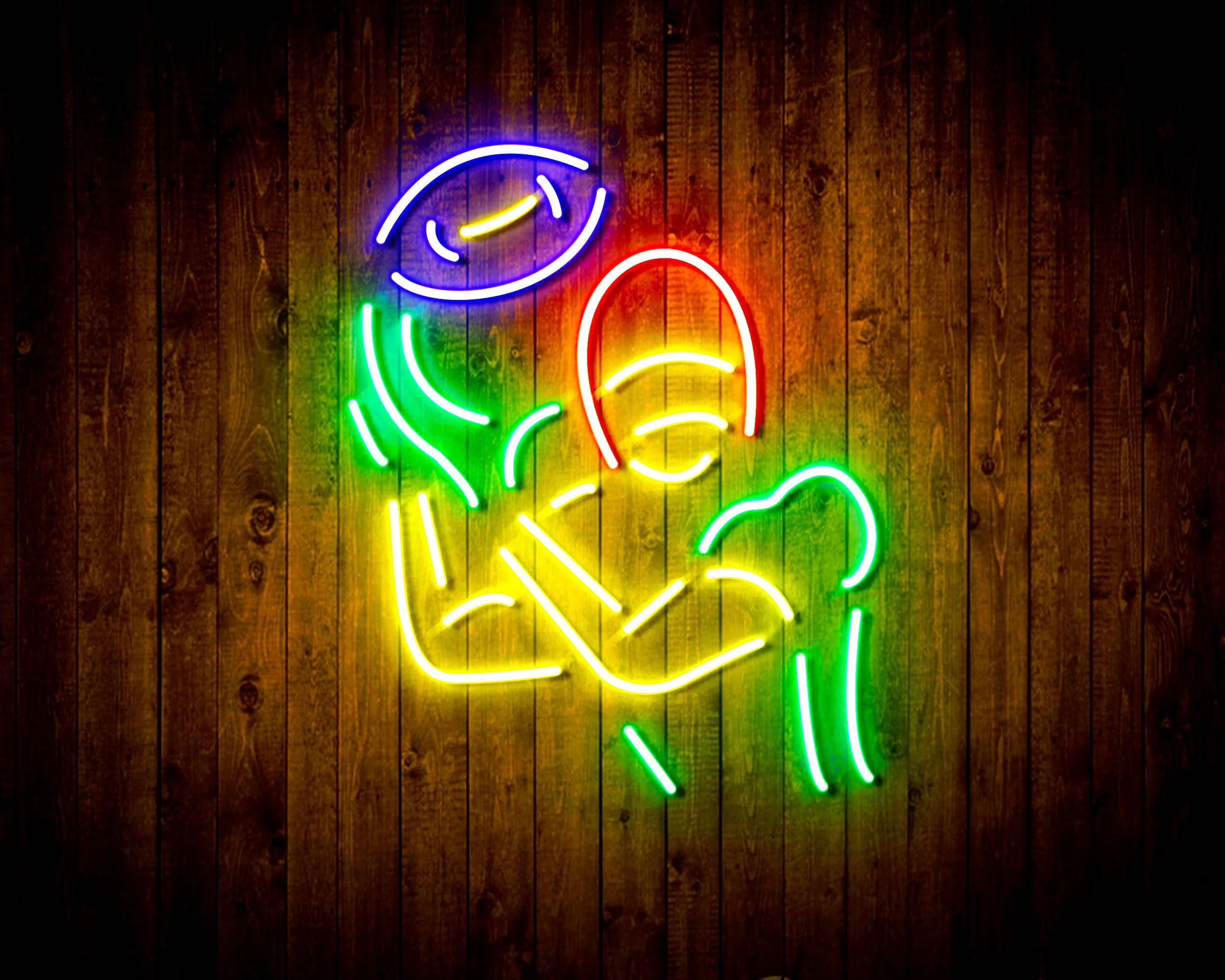 NFL Football Player Bar Neon Flex LED Sign - Image 3