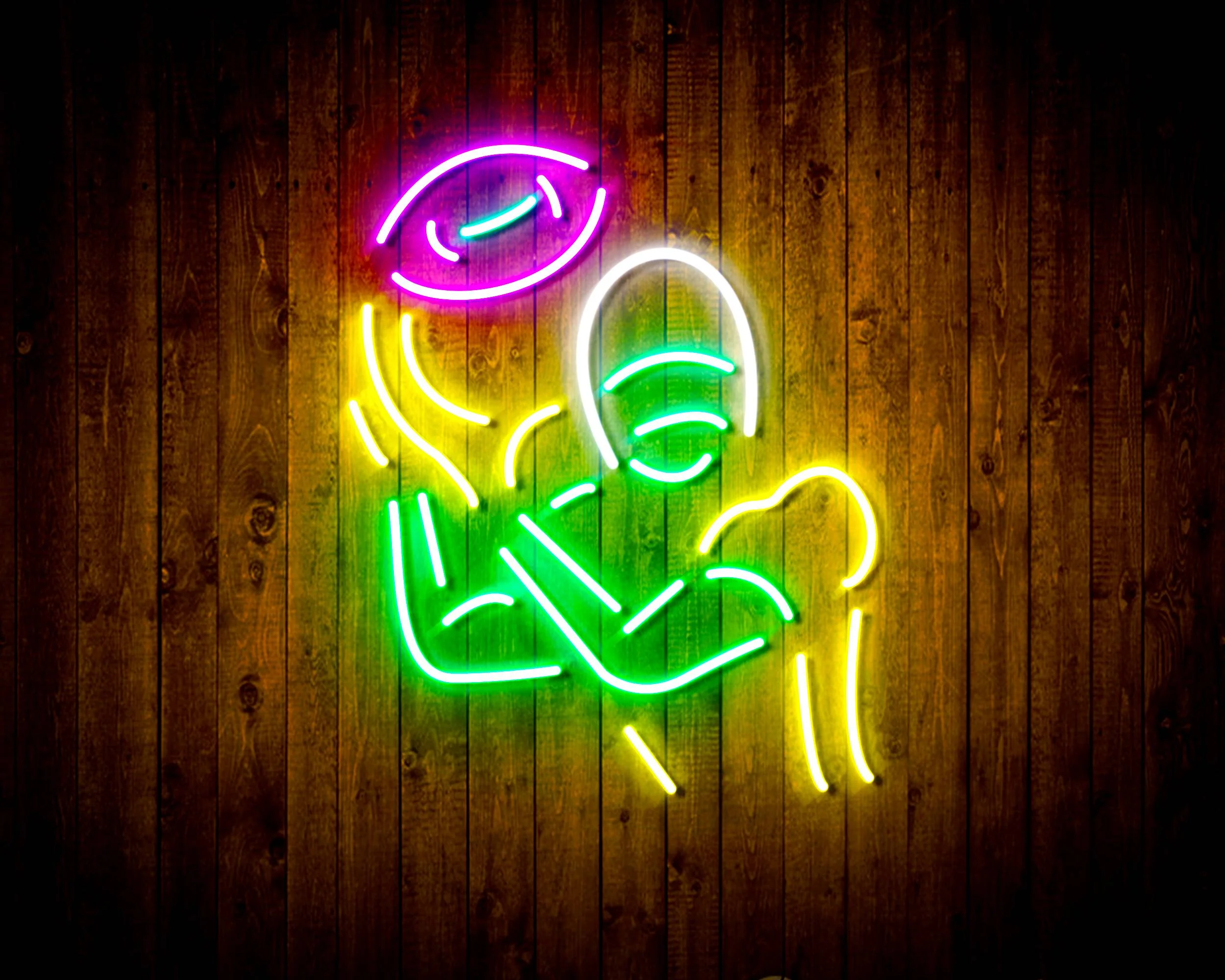 NFL Football Player Bar Neon Flex LED Sign - Image 4