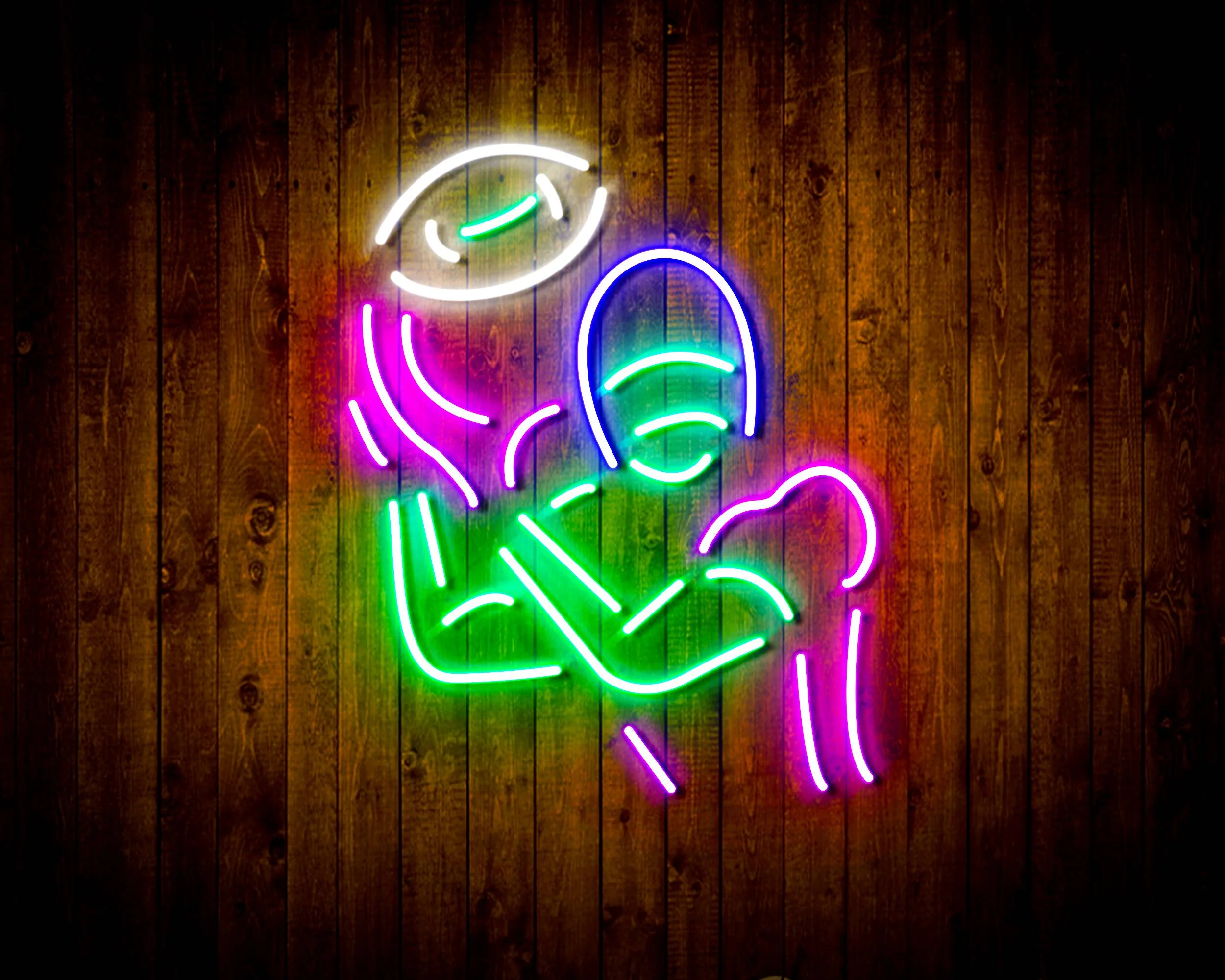 NFL Football Player Bar Neon Flex LED Sign - Image 5