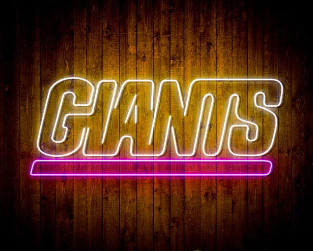 NFL New York Giants Handmade Neon Flex LED Sign - Image 6