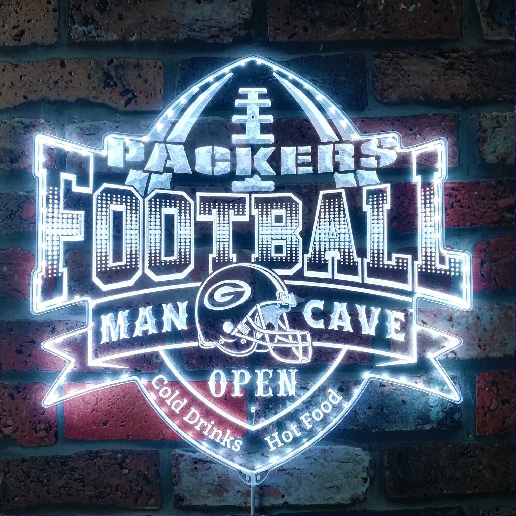 Green Bay Packers Neon LED Sign with Dynamic RGB Colors - Image 7