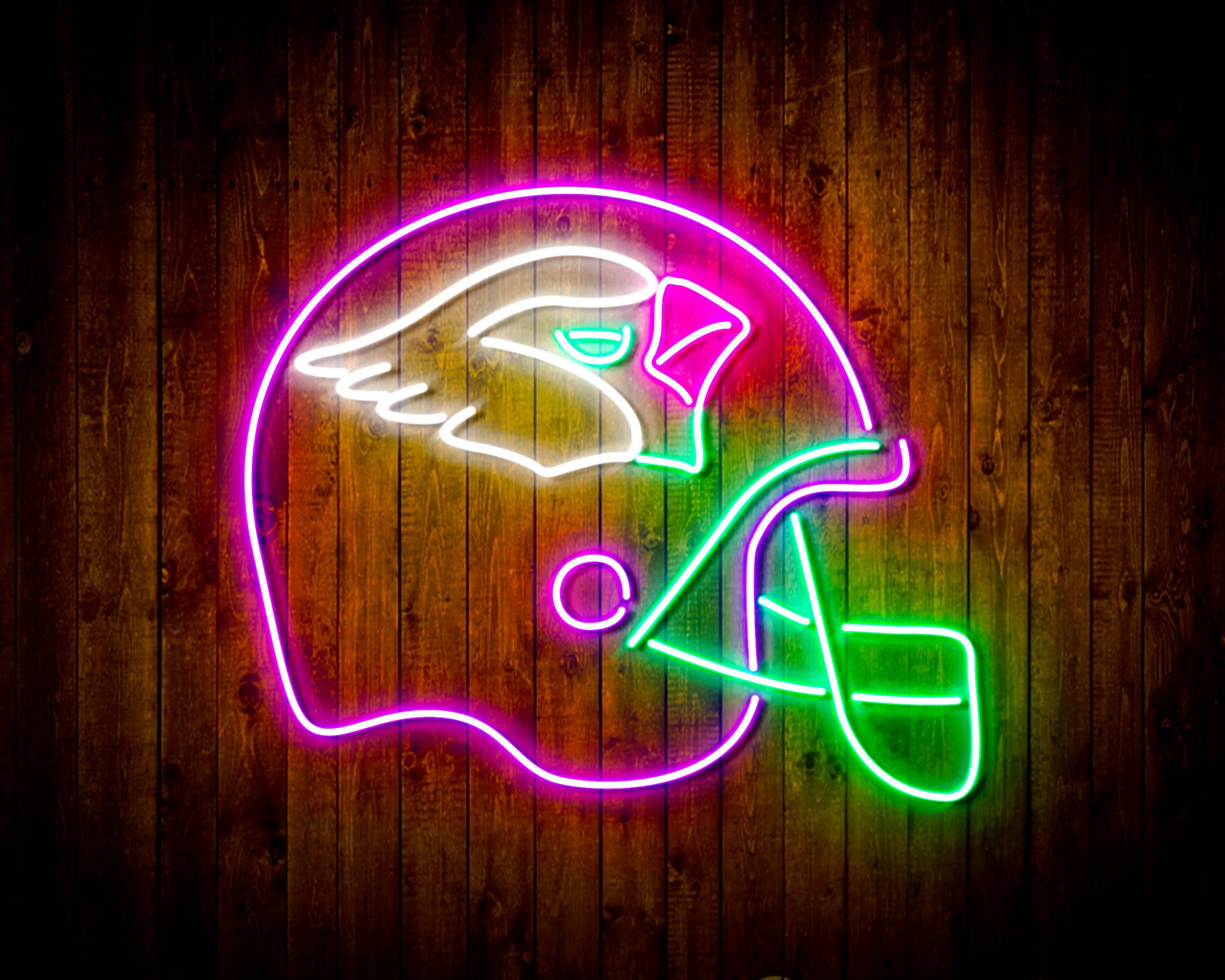 NFL Helmet Arizona Cardinals Bar Neon Flex LED Sign - Image 6