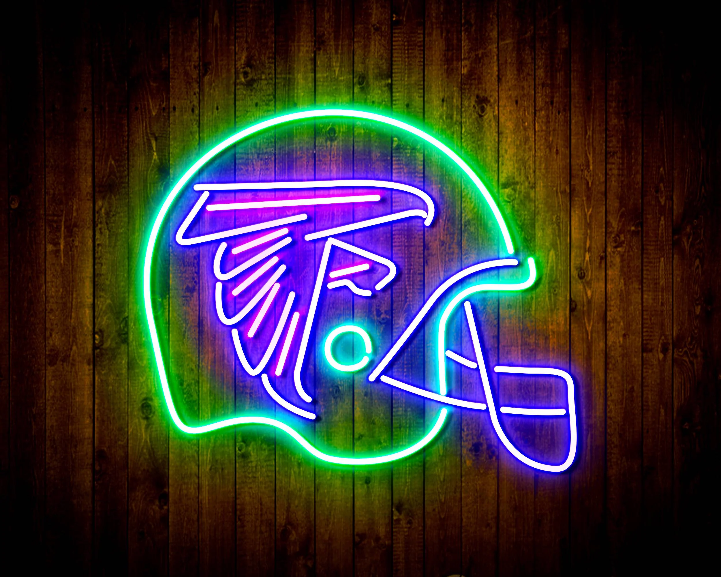 NFL Helmet Atlanta Falcons Bar Neon Flex LED Sign - Image 3