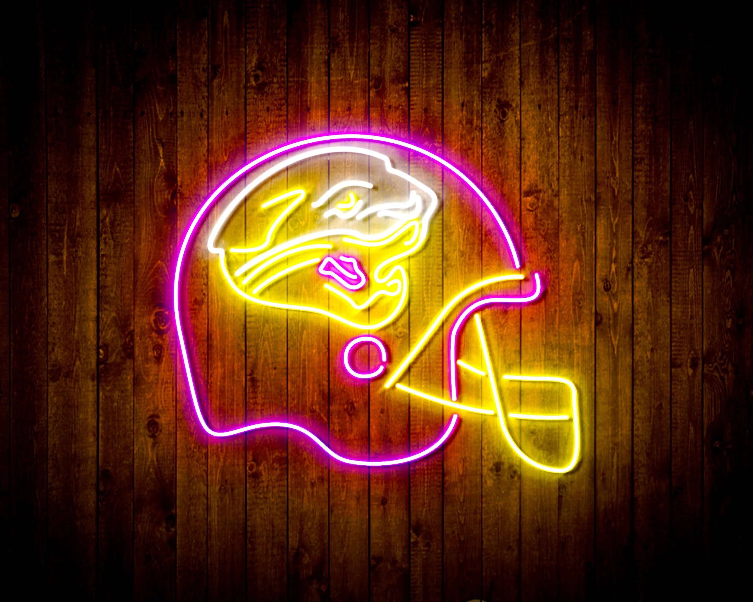 NFL Helmet Jacksonville Jaguars Bar Neon Flex LED Sign - Image 5