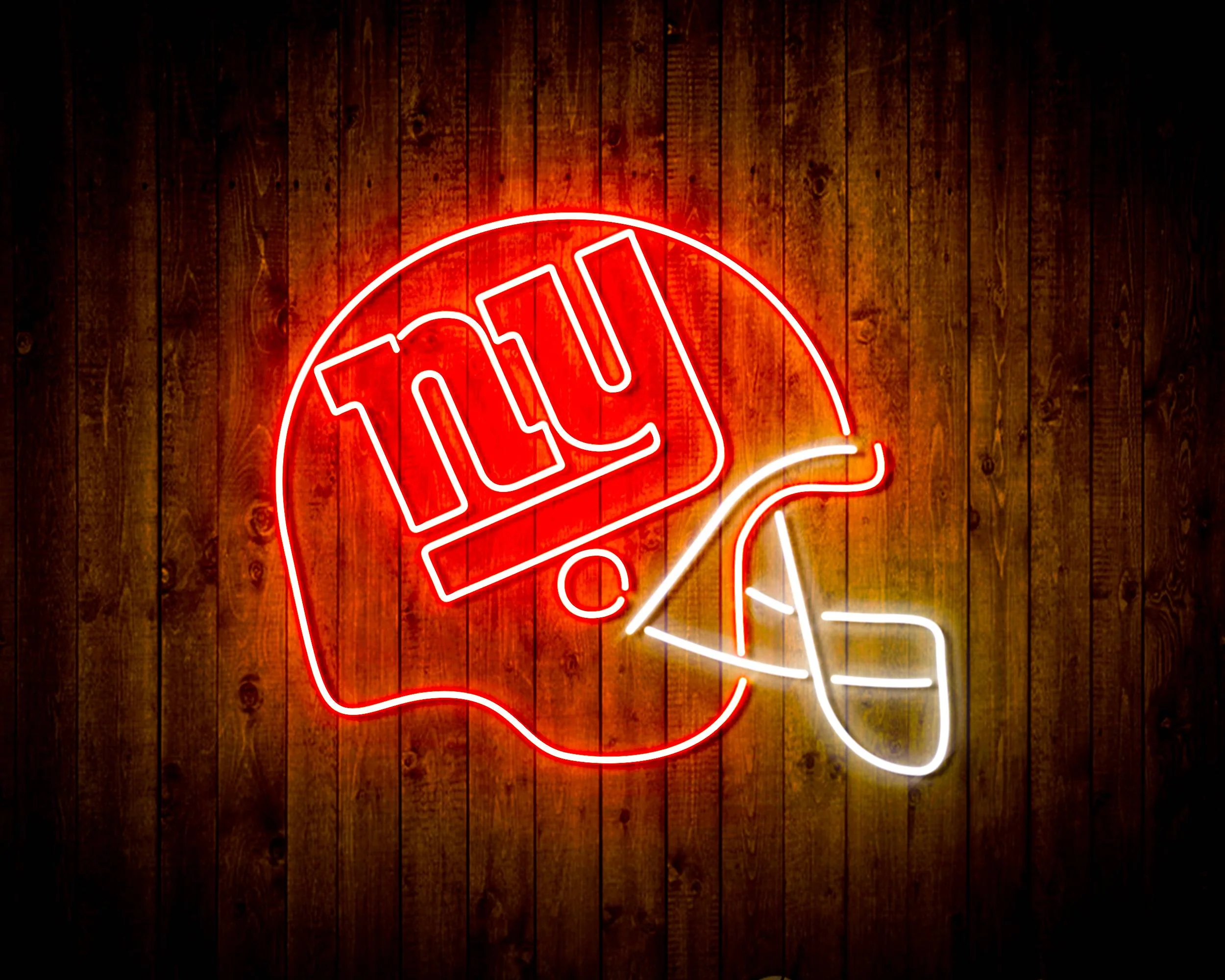 NFL Helmet New York Giants Bar Neon Flex LED Sign - Image 10