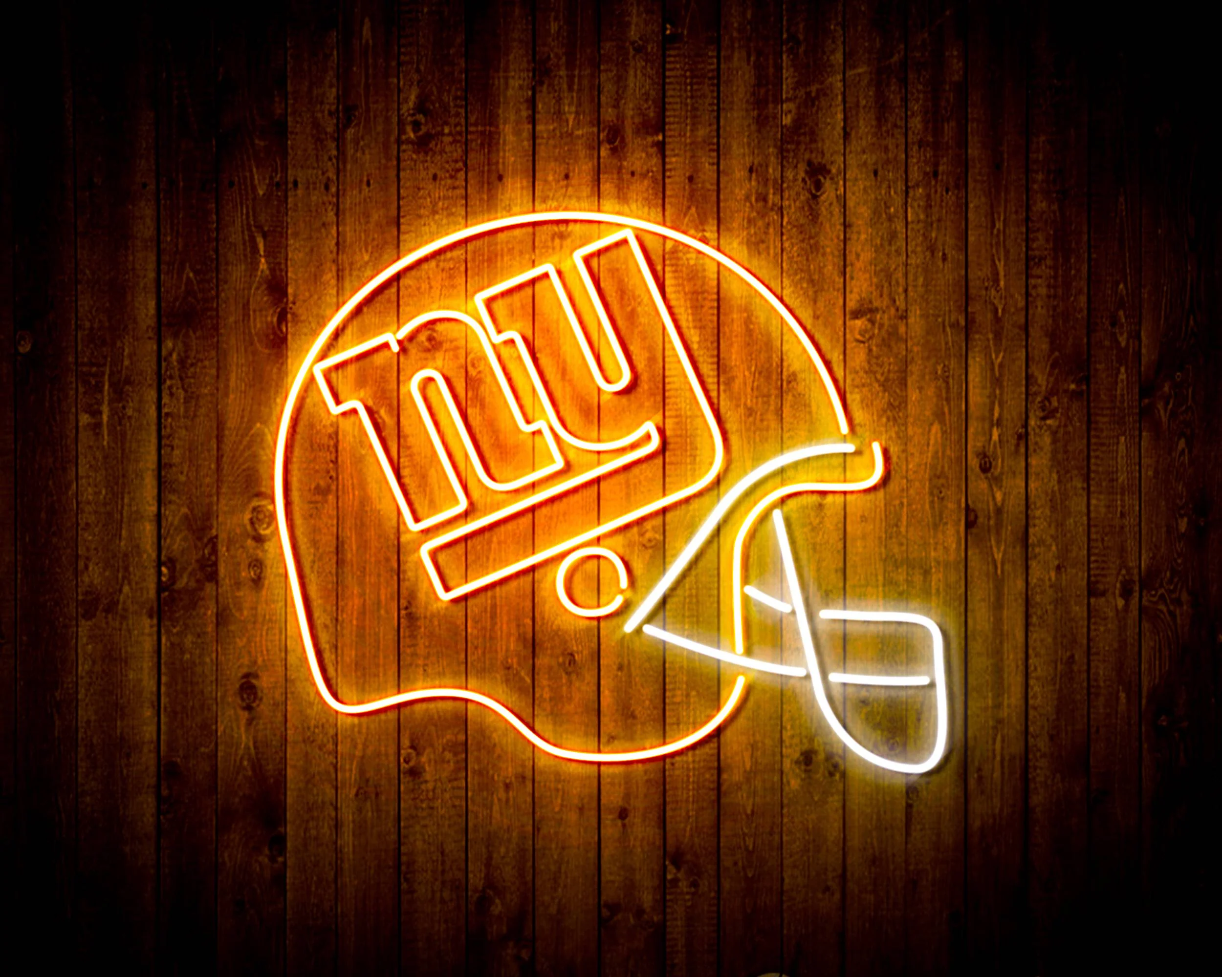 NFL Helmet New York Giants Bar Neon Flex LED Sign - Image 11