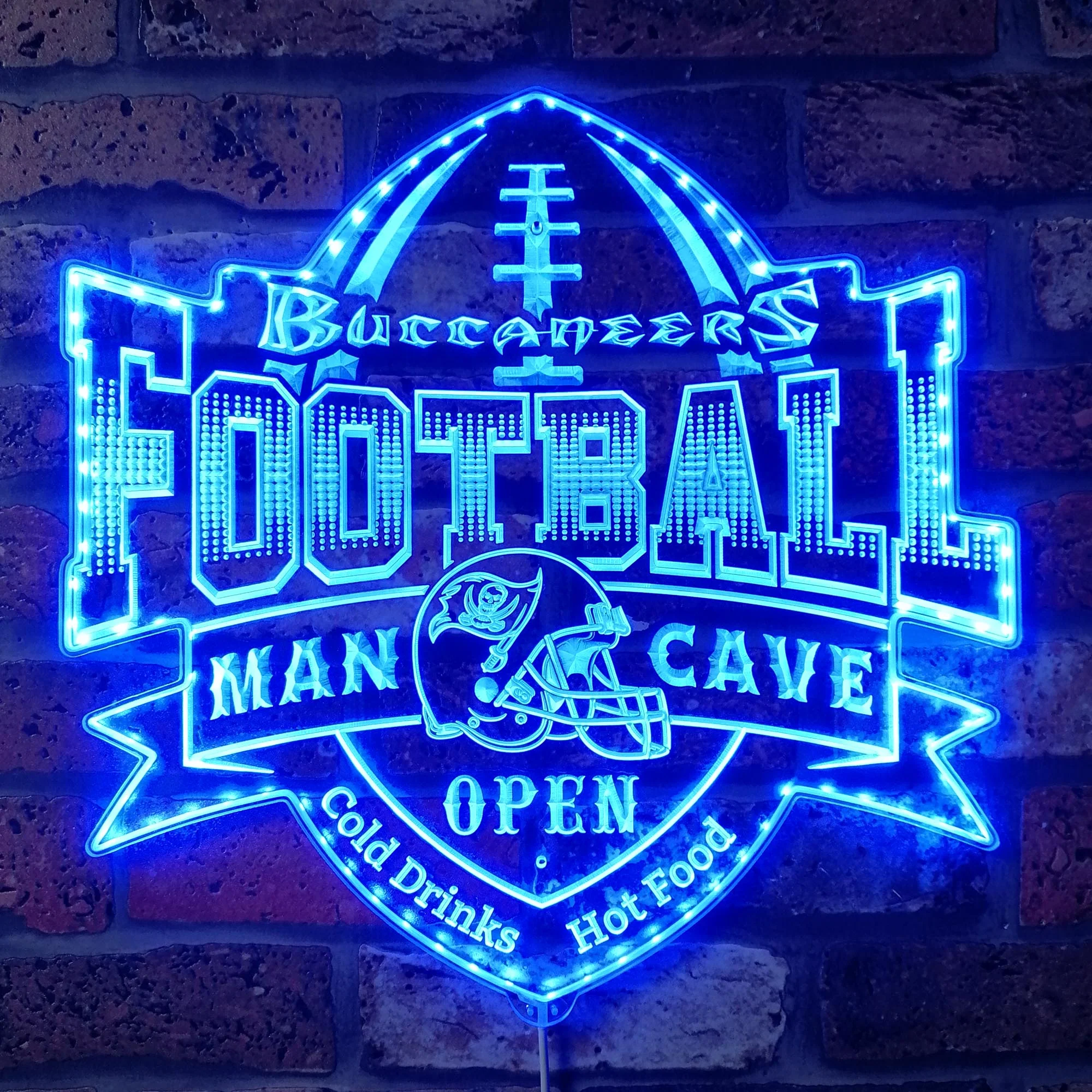 Tampa Bay Buccaneers Neon LED Sign with Dynamic RGB Colors - Image 4