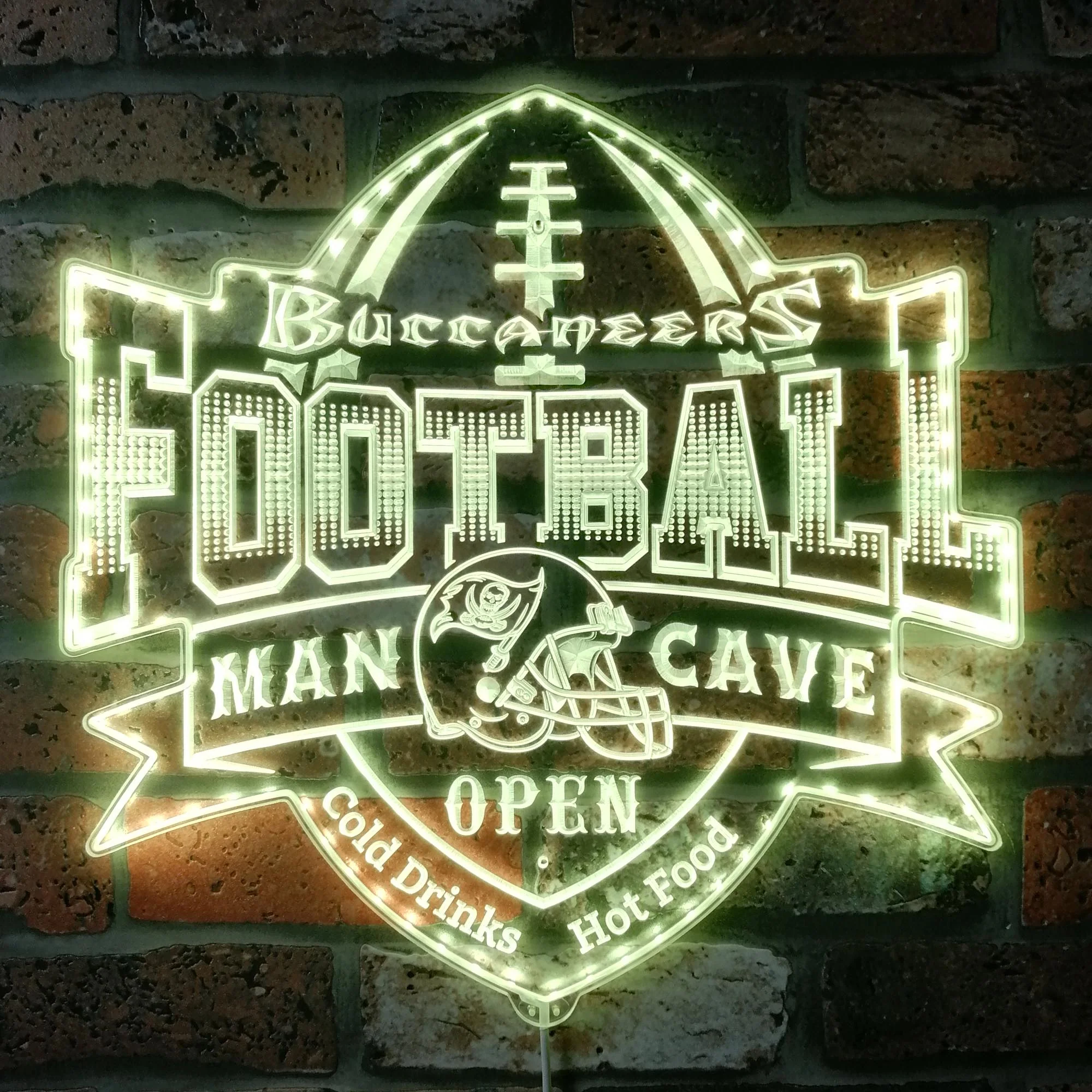Tampa Bay Buccaneers Neon LED Sign with Dynamic RGB Colors - Image 7