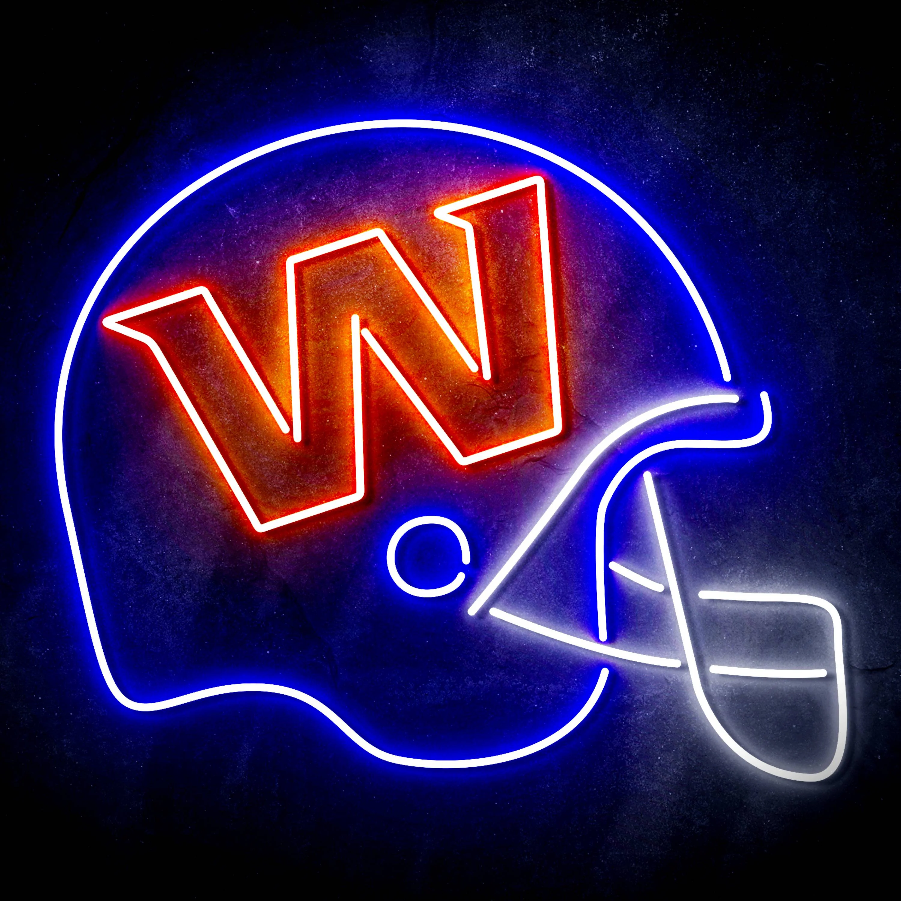 NFL Helmet Washington Football Team Bar Neon LED Sign - Image 3
