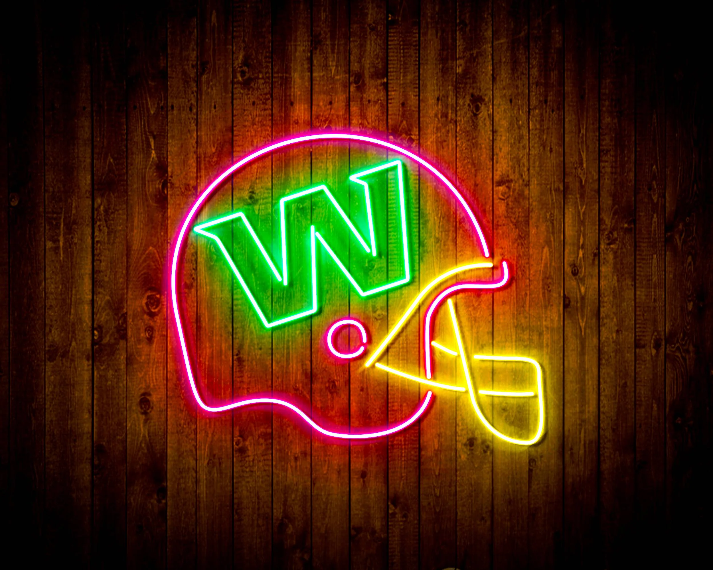 NFL Helmet Washington Football Team Bar Neon LED Sign - Image 7
