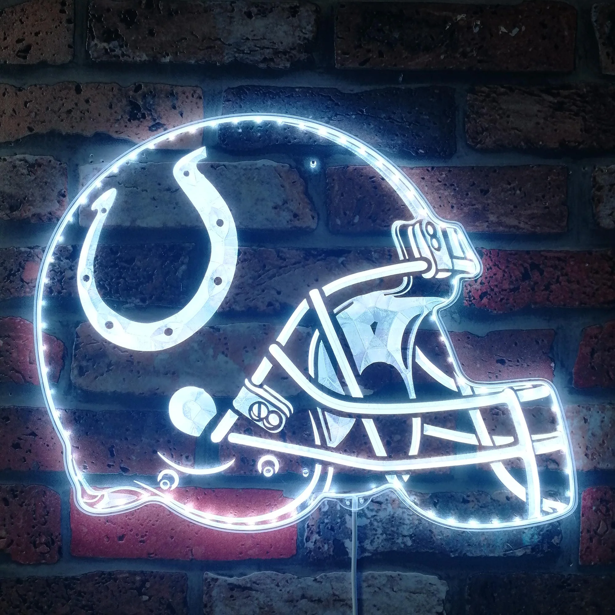 NFL Indianapolis Colts Football Club Neon LED Sign with Dynamic RGB Colors - Image 5