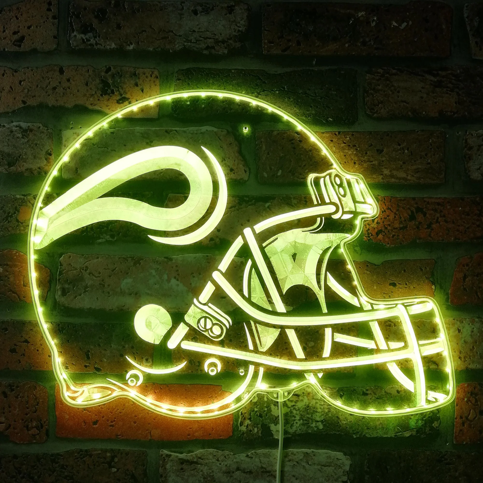 NFL Minnesota Vikings Football Neon LED Sign with Dynamic RGB Colors - Image 7
