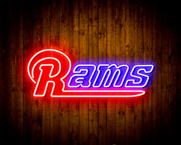NFL RAMS Handmade Neon Flex LED Sign - Image 3