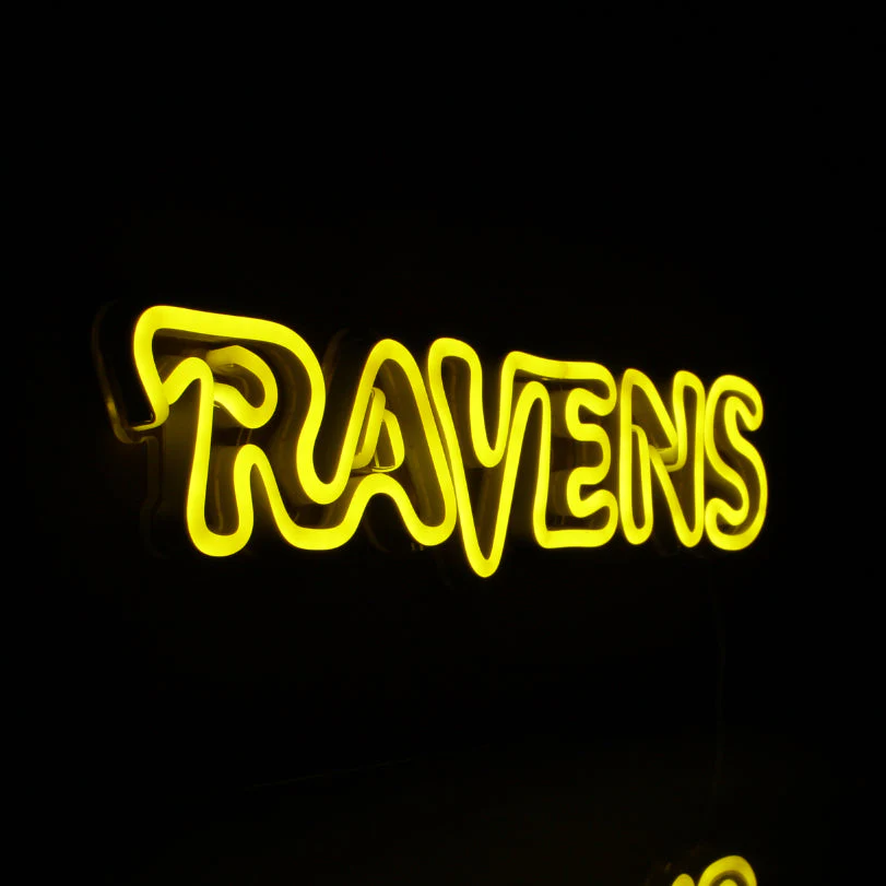 Baltimore Ravens Handmade Neon Flex LED Sign - Image 5