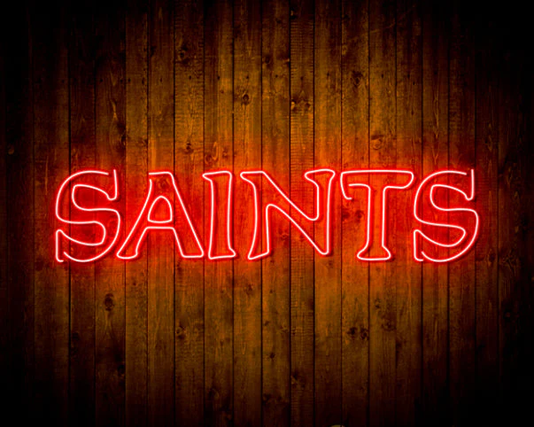 New Orleans Saints Handmade Neon Flex LED Sign - Image 4