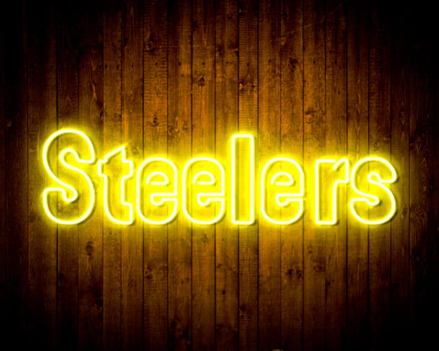 NFL STEELERS Handmade Neon Flex LED Sign - Image 11
