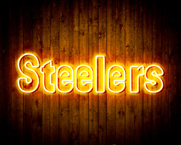 NFL STEELERS Handmade Neon Flex LED Sign - Image 5