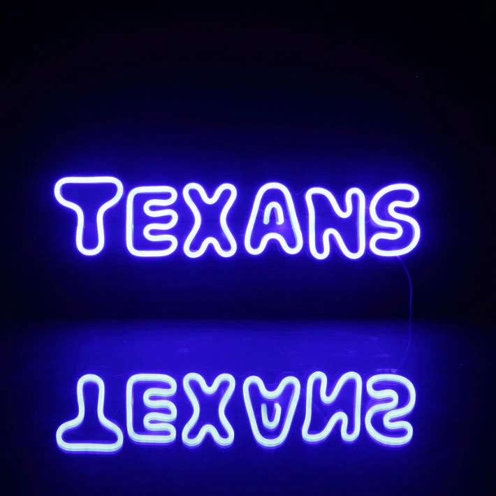 Houston Texans Handmade Neon Flex LED Sign