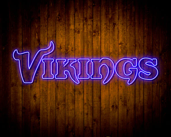 NFL Minnesota Vikings Handmade Neon Flex LED Sign - Image 7