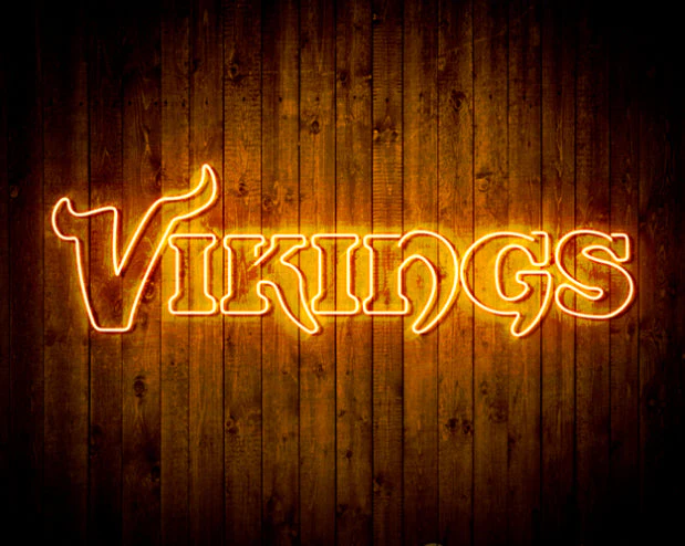 NFL Minnesota Vikings Handmade Neon Flex LED Sign - Image 9