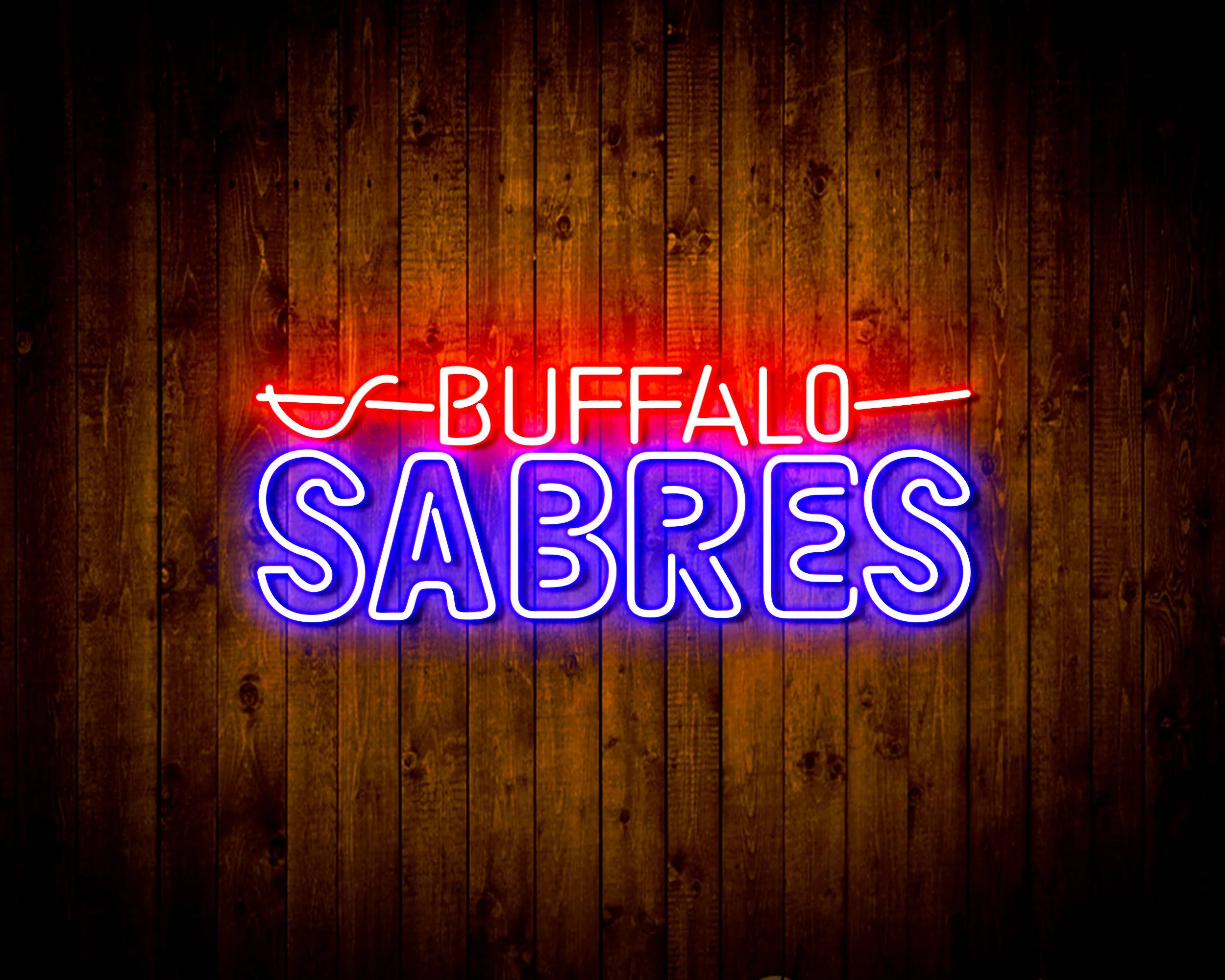 NHL Buffalo Sabres Bar Neon Flex LED Sign - Image 3
