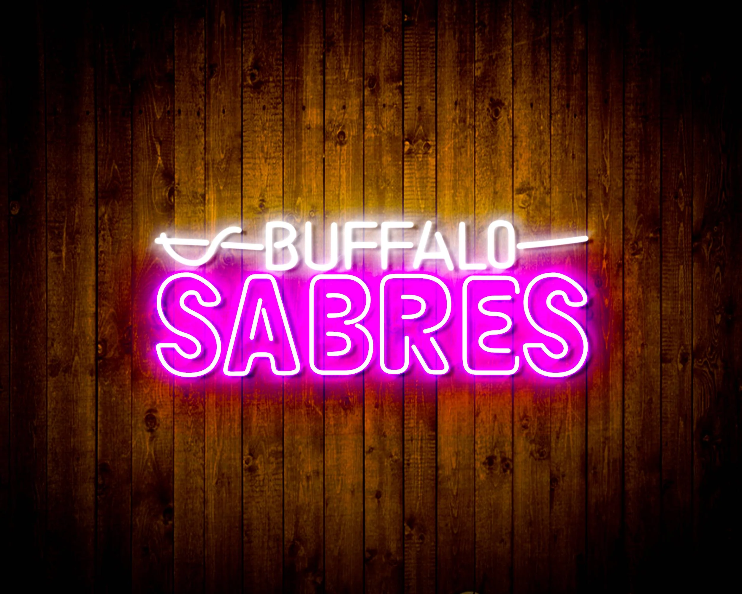 NHL Buffalo Sabres Bar Neon Flex LED Sign - Image 4
