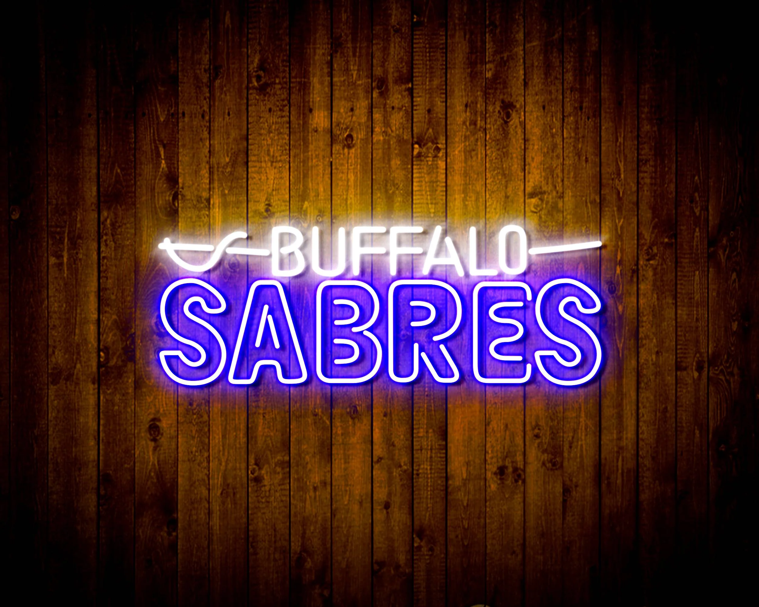 NHL Buffalo Sabres Bar Neon Flex LED Sign - Image 6