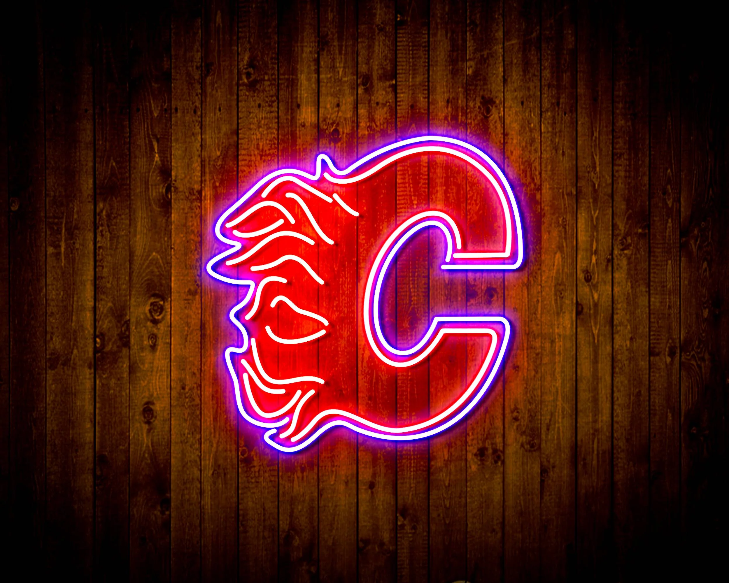 NHL Calgary Flames Bar Neon Flex LED Sign - Image 6