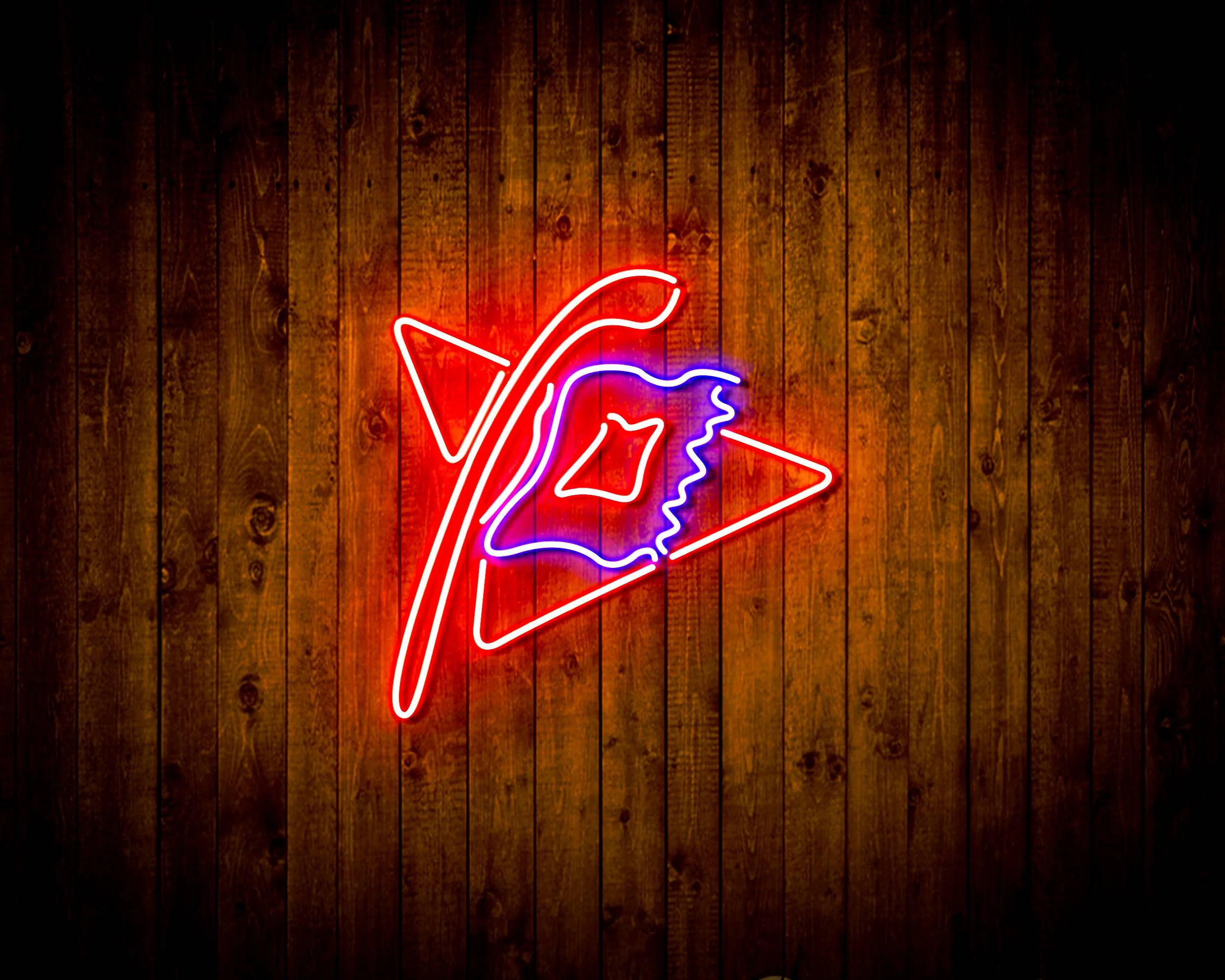 NHL Carolina Hurricanes Bar Neon Flex LED Sign - Image 3