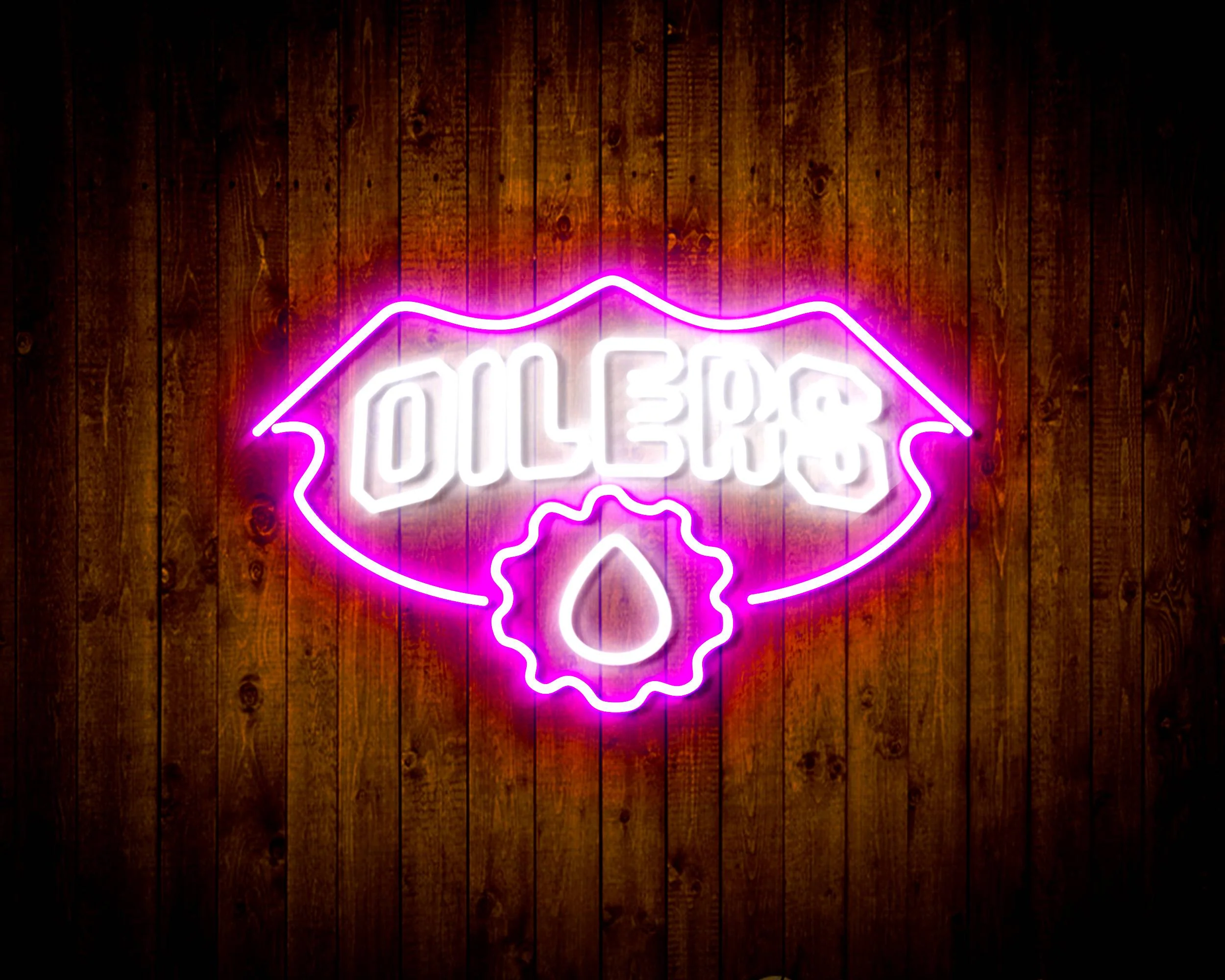 NHL Edmonton Oilers Bar Neon Flex LED Sign - Image 4