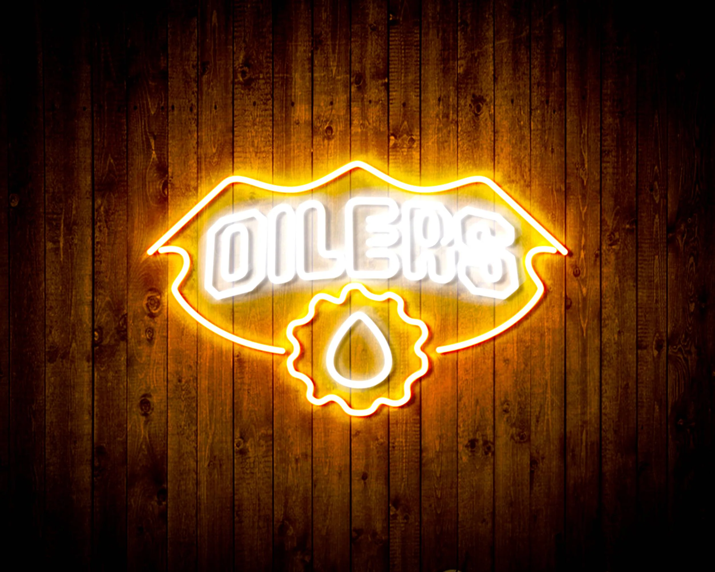 NHL Edmonton Oilers Bar Neon Flex LED Sign - Image 9