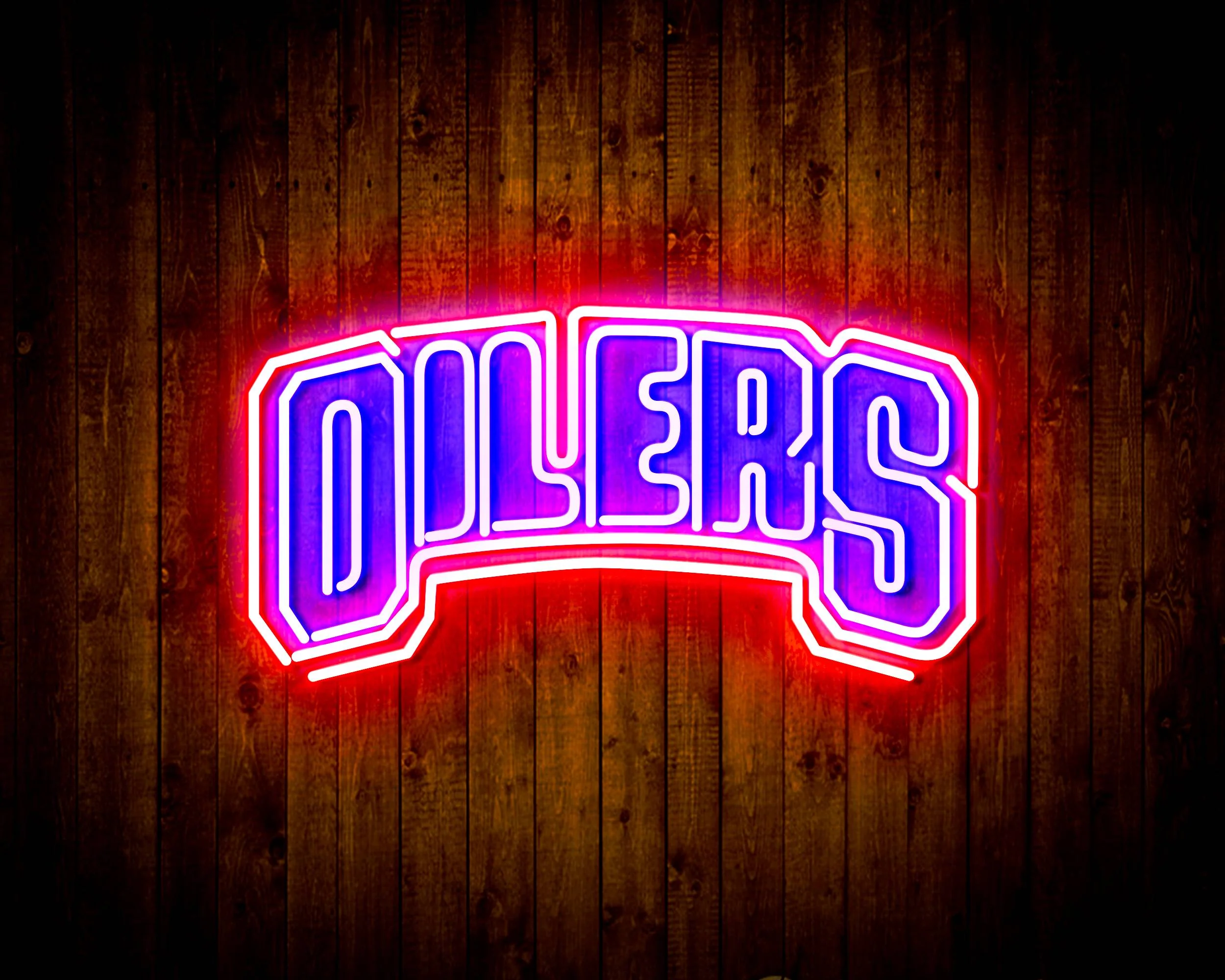 NHL Edmonton Oilers Bar Neon Flex LED Sign - Image 3