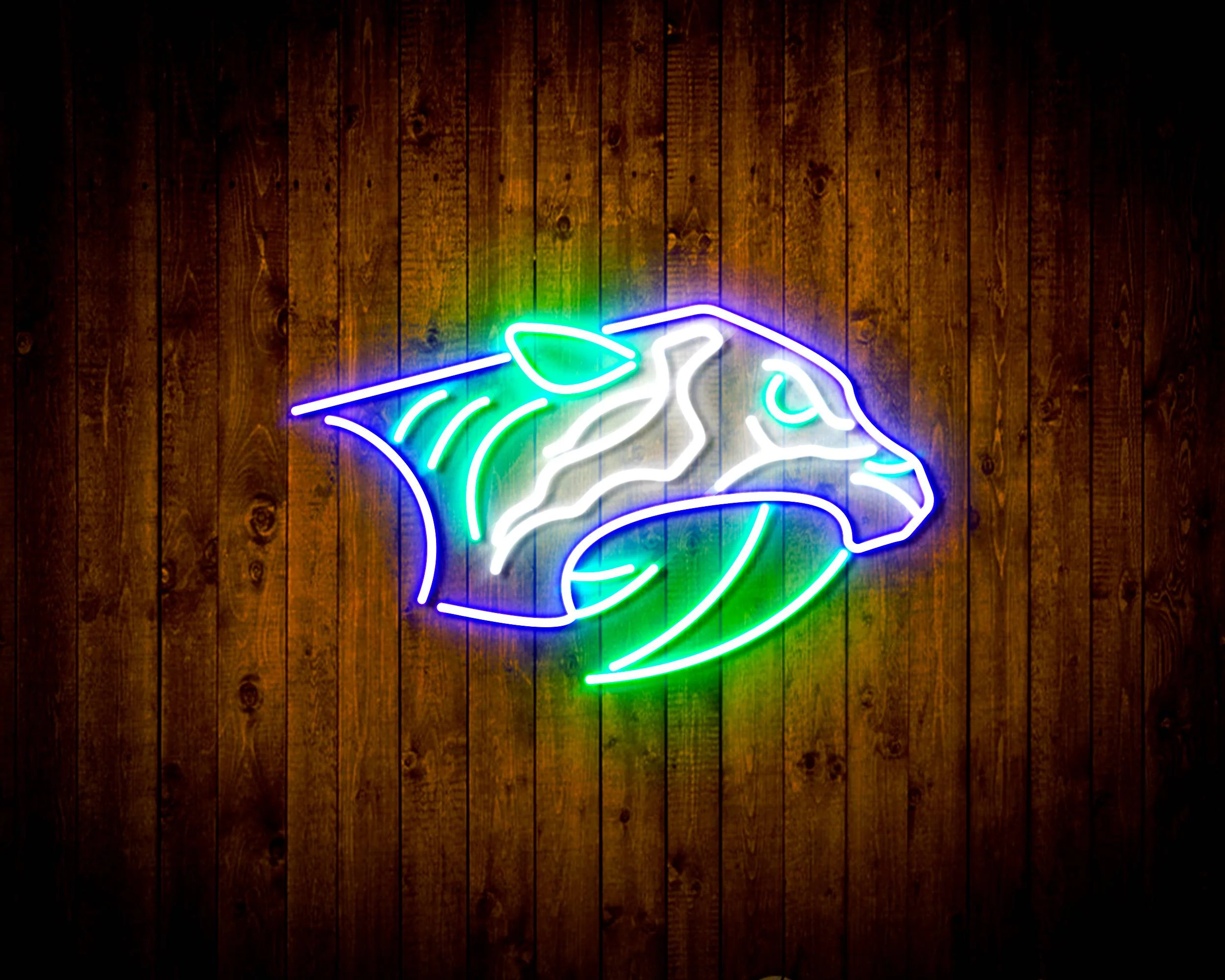 NHL Nashville Predators Bar Neon Flex LED Sign - Image 2