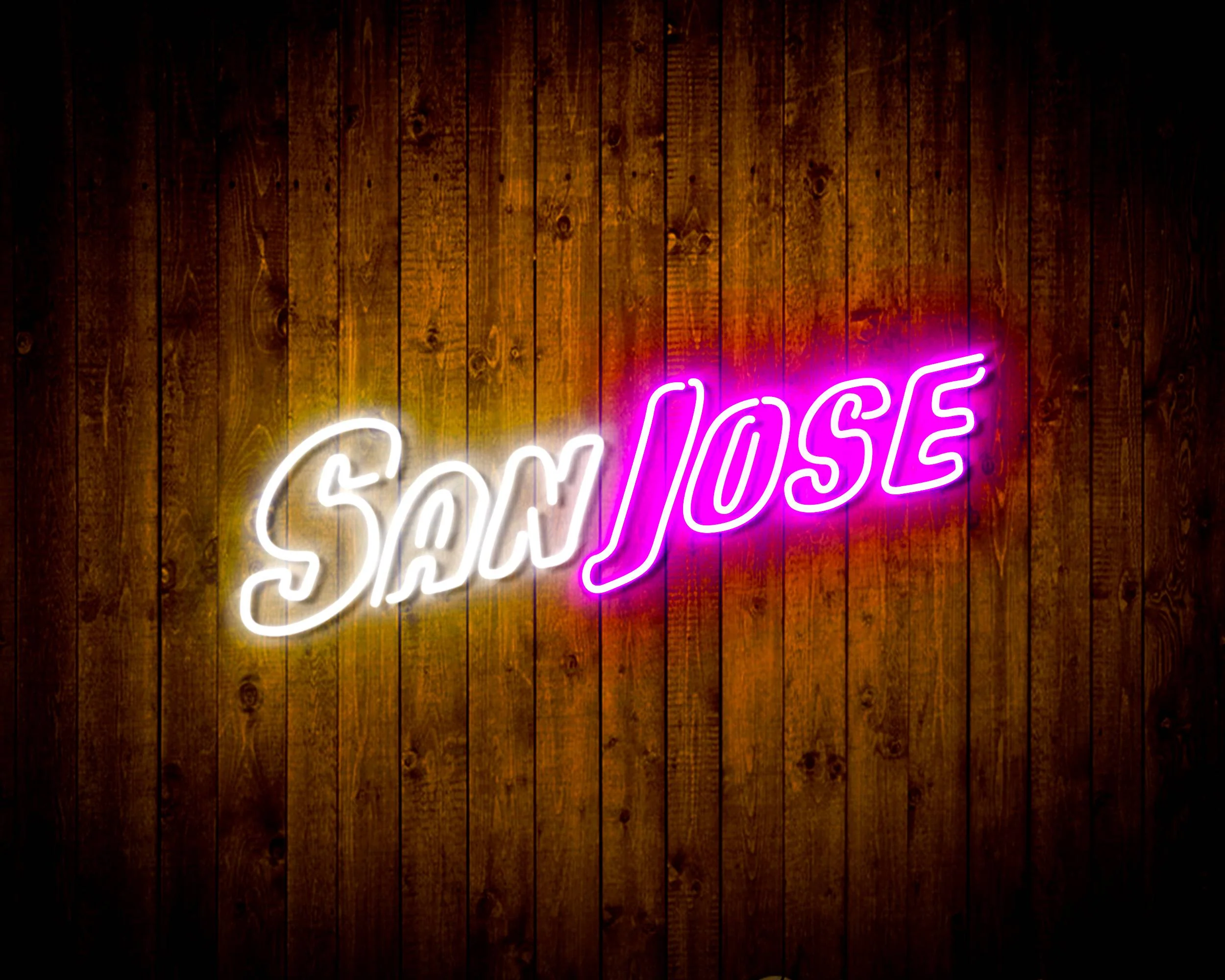 NHL San Jose Sharks Bar Neon Flex LED Sign - Image 4