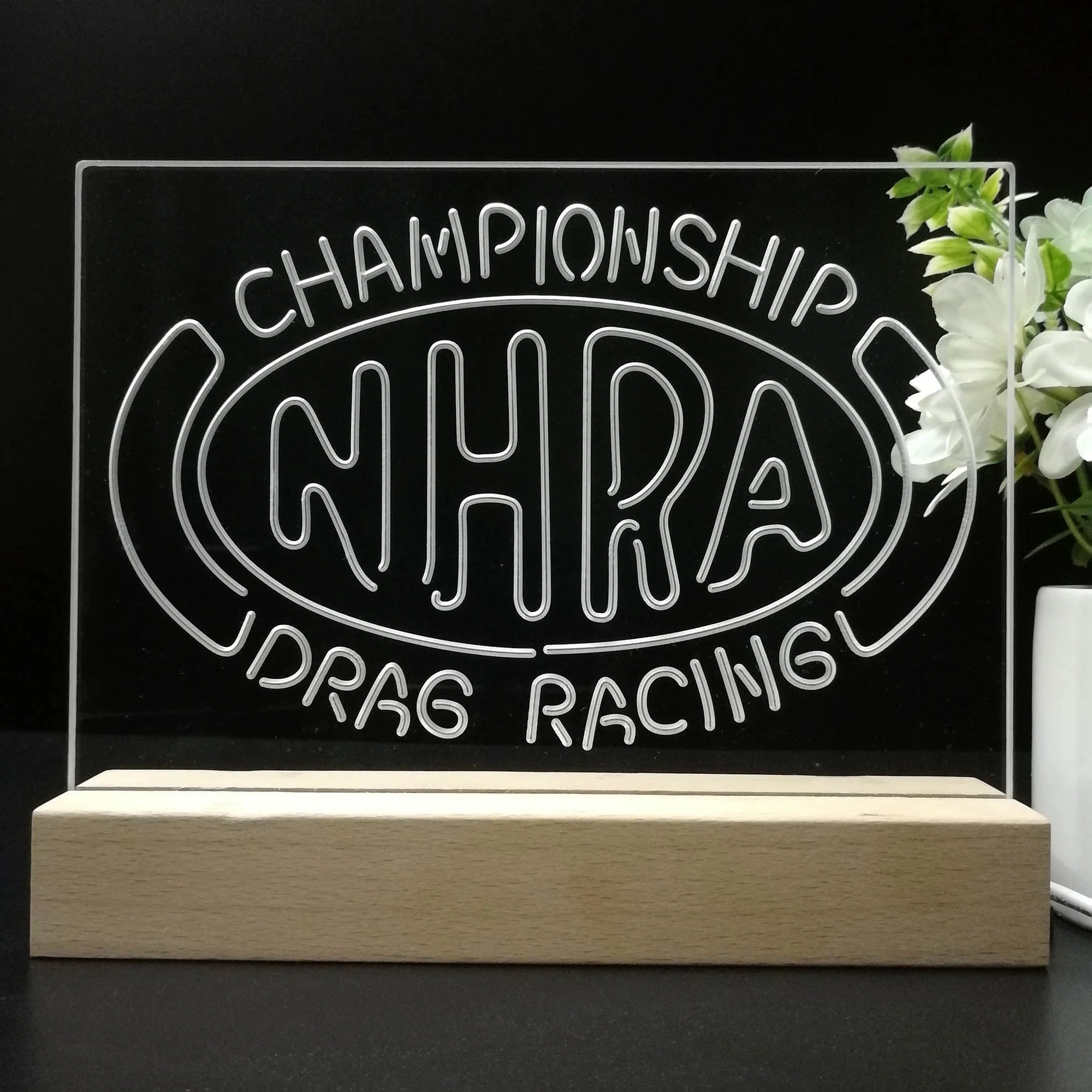 NHRA Drag Racing 3D Illusion Night Light Desk Lamp - Image 8