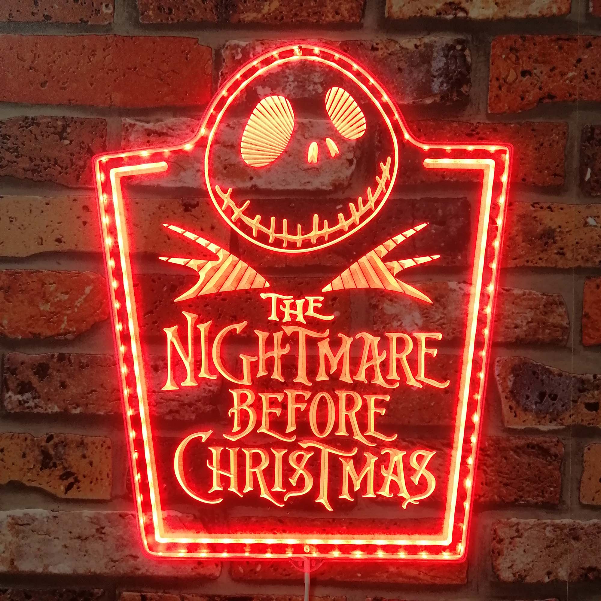 Nightmare before Christmas Neon LED Sign with Dynamic RGB Colors - Image 3