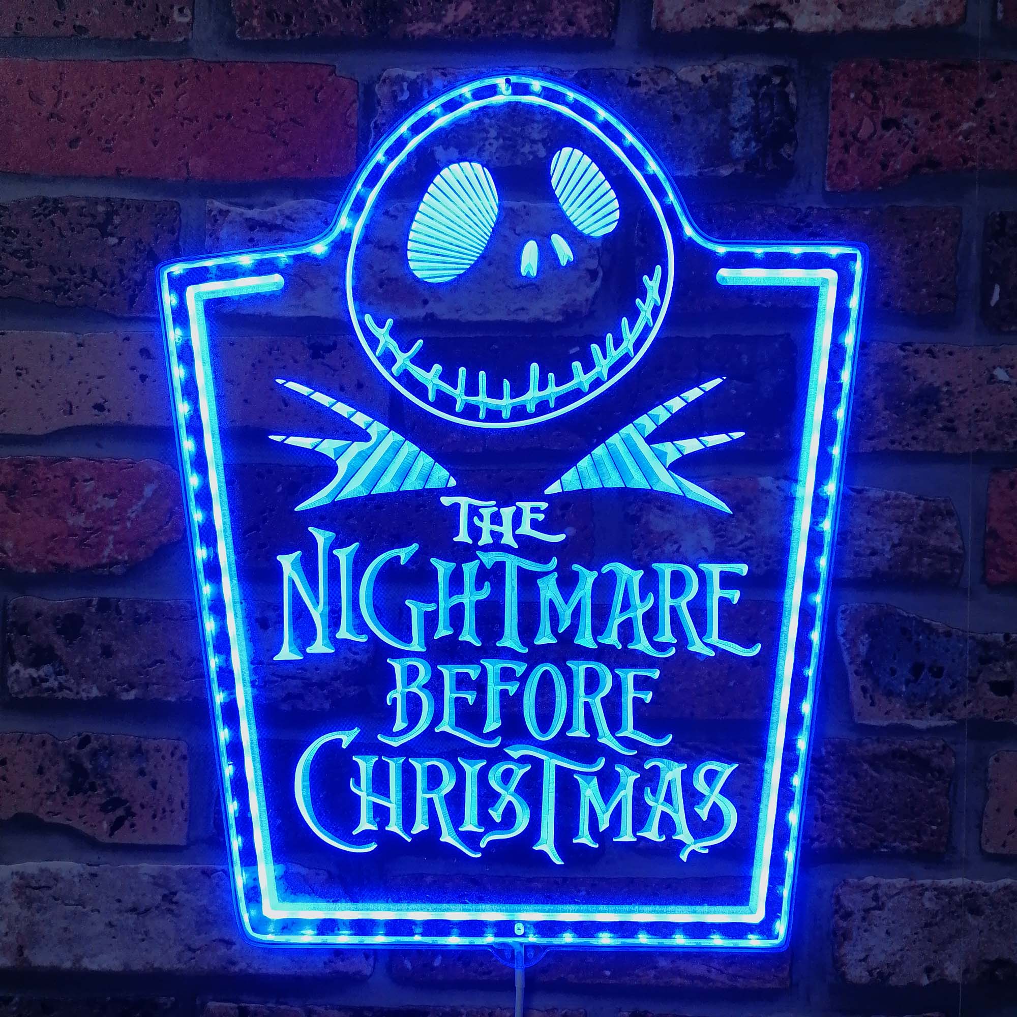 Nightmare before Christmas Neon LED Sign with Dynamic RGB Colors - Image 4