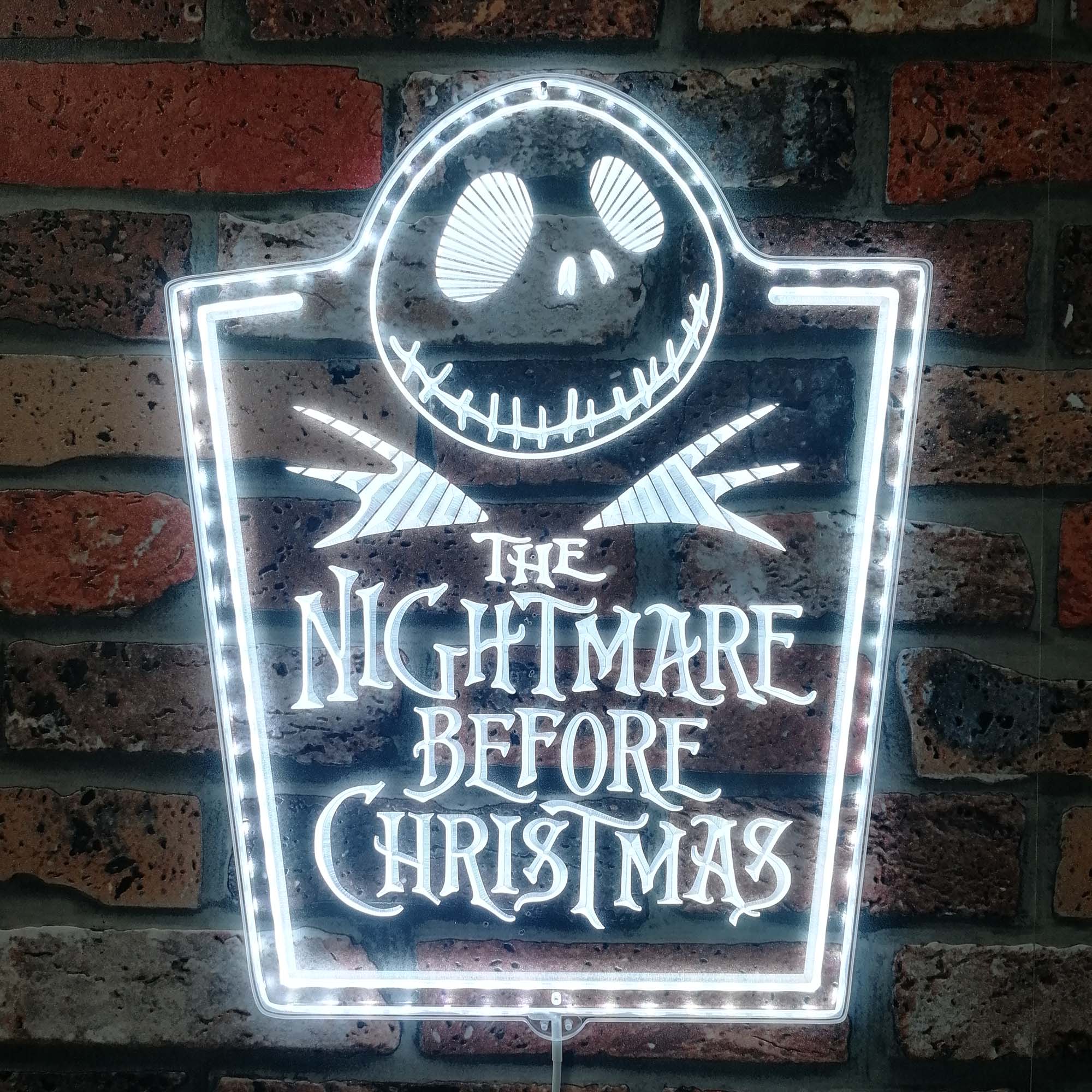 Nightmare before Christmas Neon LED Sign with Dynamic RGB Colors - Image 5