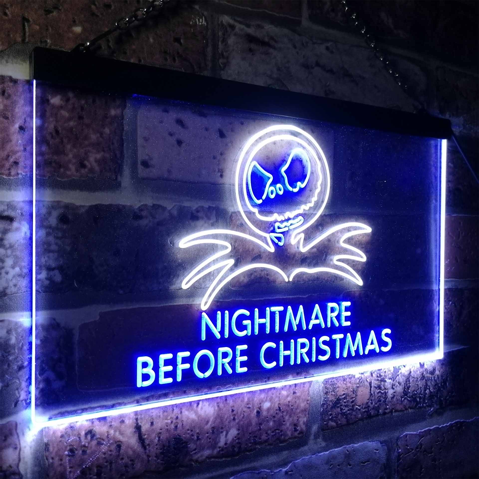 Nightmare Before Christmas Halloween Wall Decor Neon LED Sign - Image 19