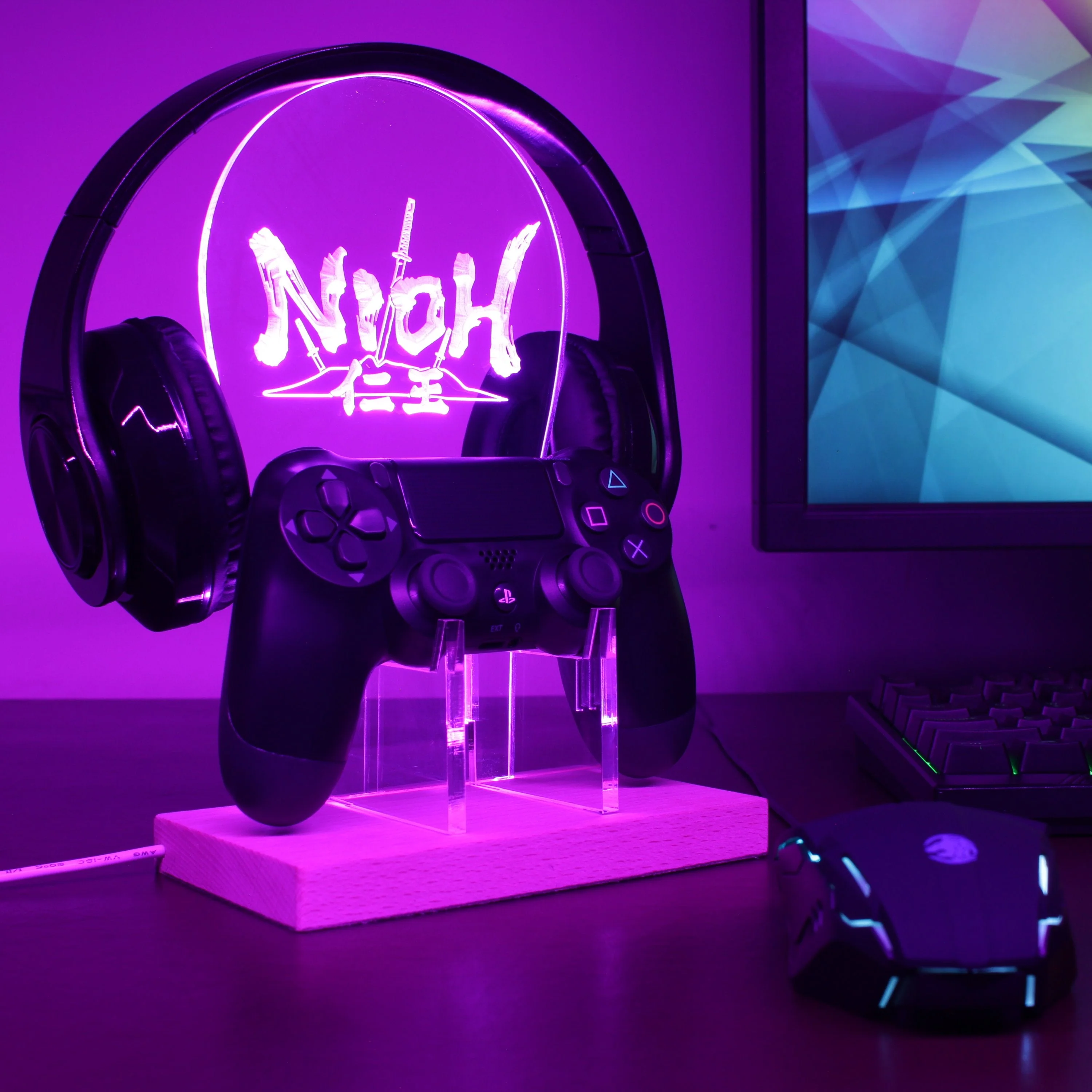 Nioh LED Gaming Headset Controller Stand - Image 3