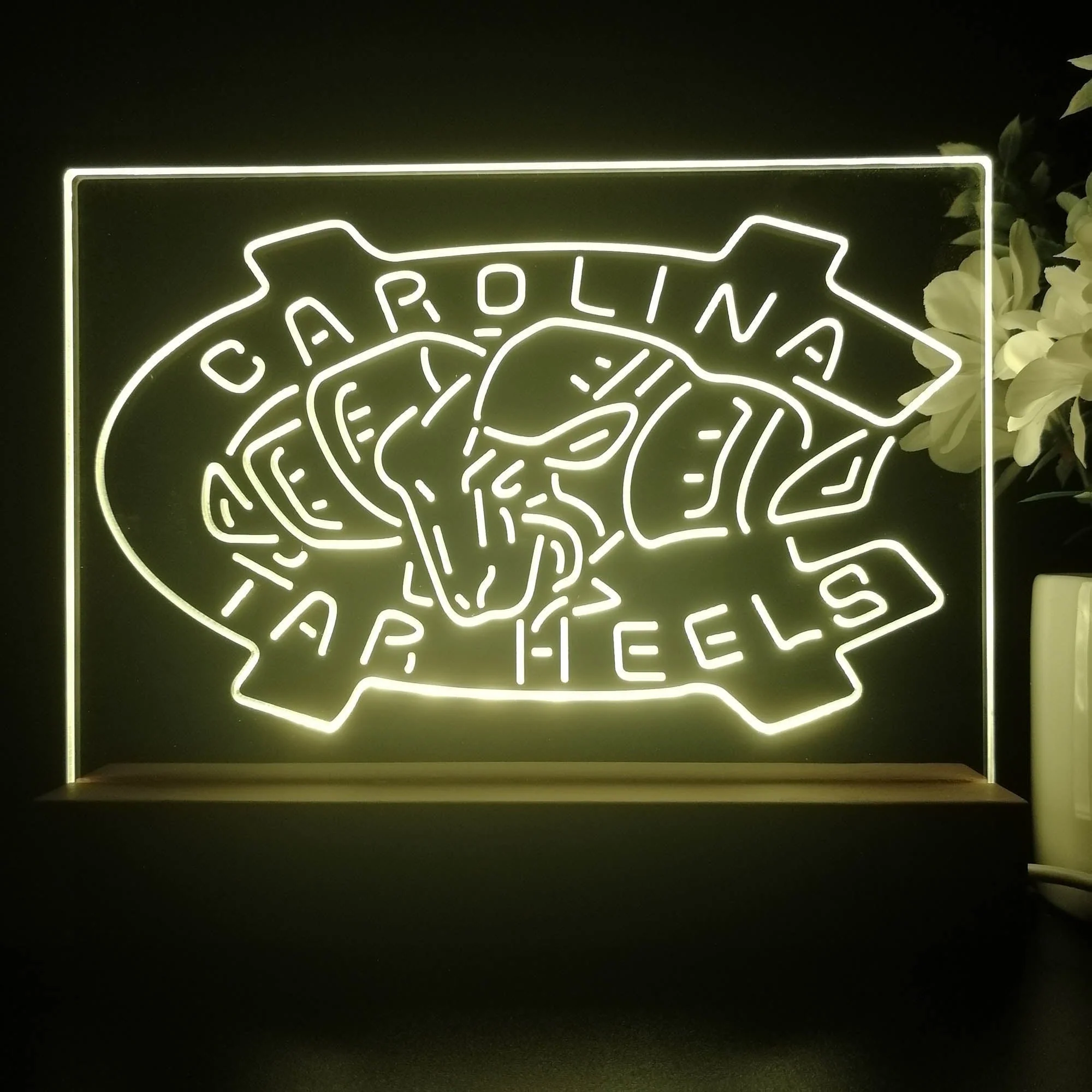 North Carolina Tar Heels Night Light Pub Bar Lamp - Image 3