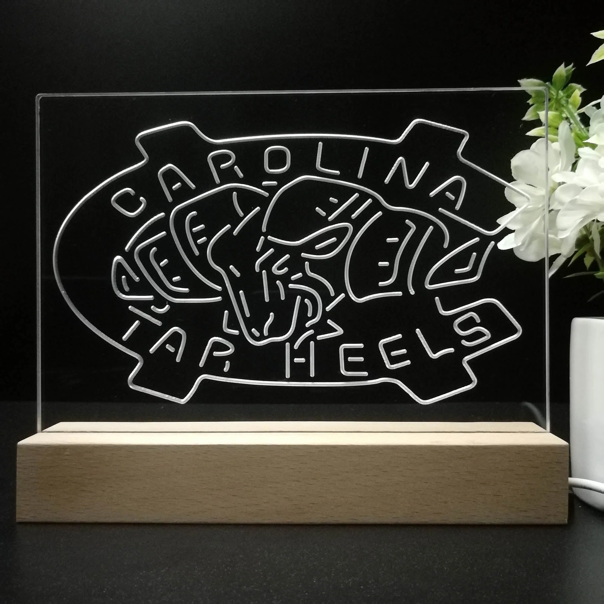 North Carolina Tar Heels Night Light Pub Bar Lamp - Image 8