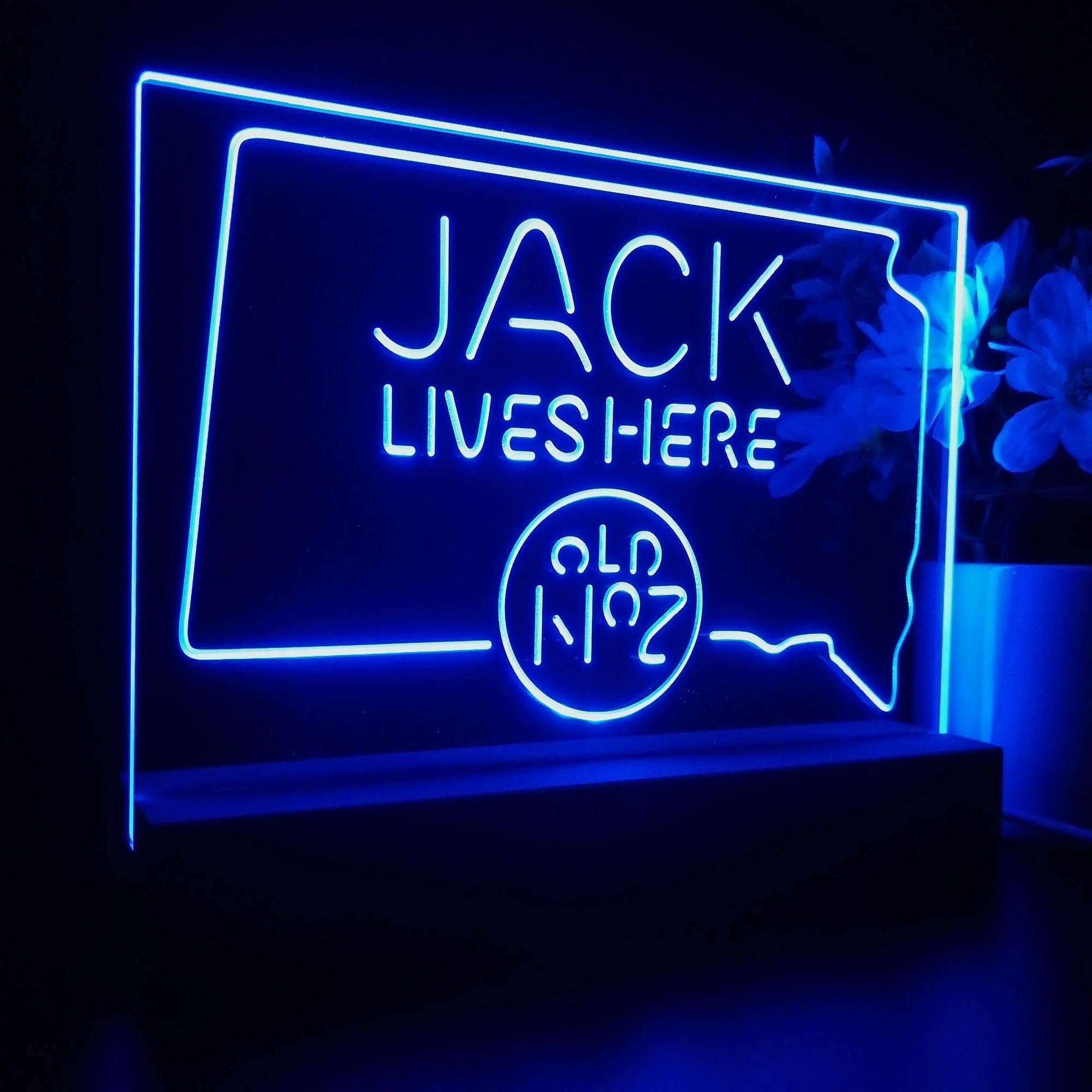 North Dakota Jack Lives Here Neon Sign Pub Bar Lamp - Image 6