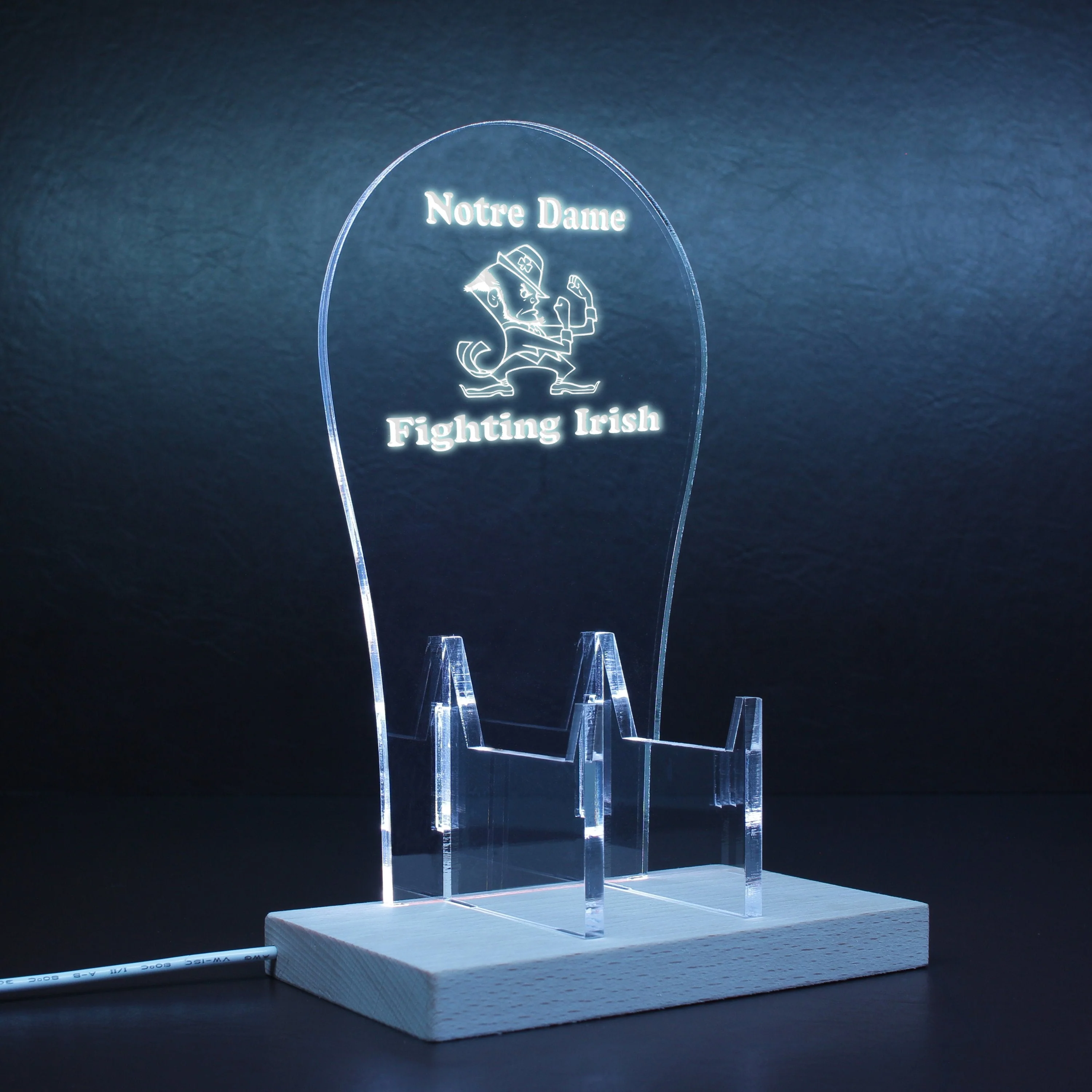 Notre Dame Fighting Irish Football LED Gaming Headset Controller Stand - Image 8