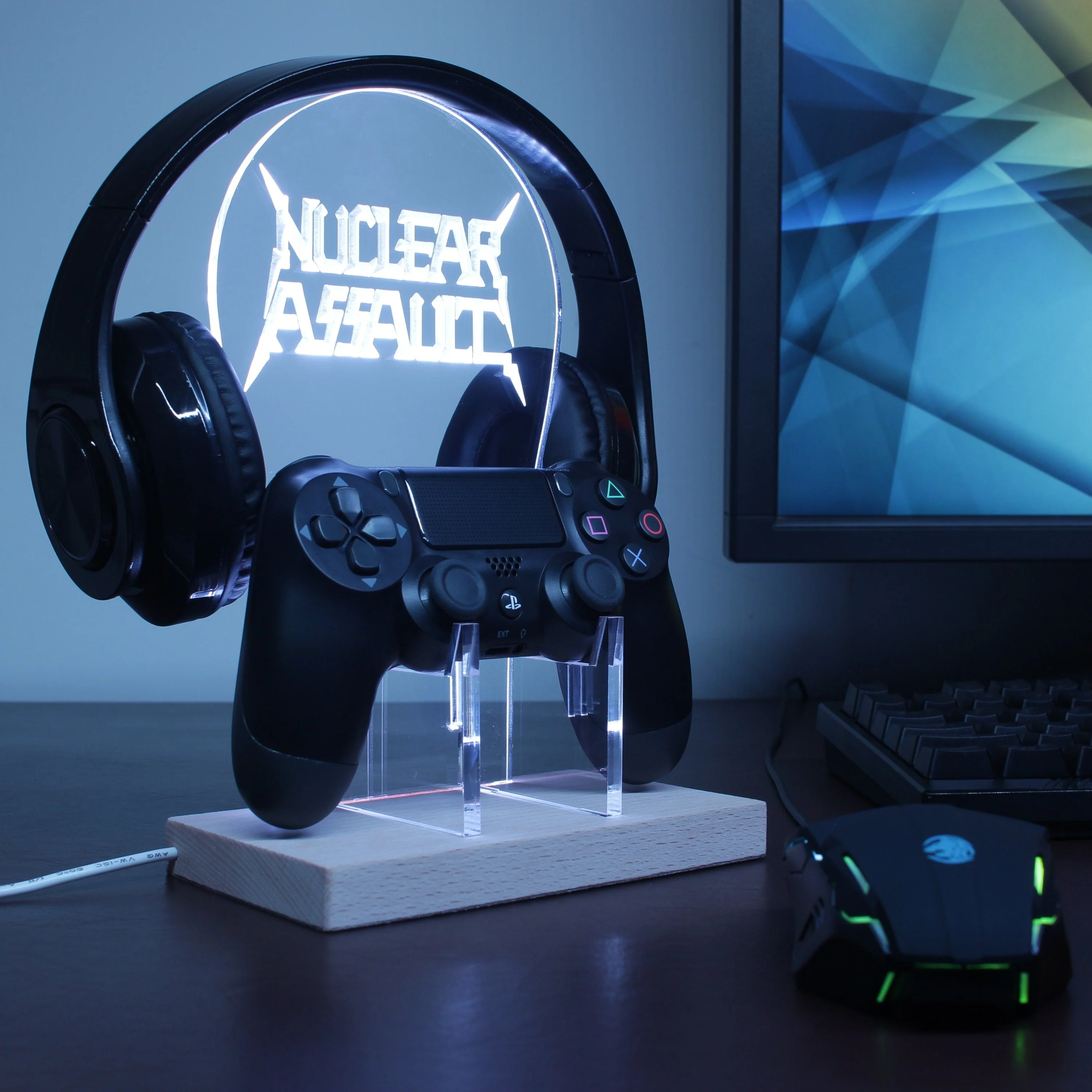 Nuclear Assult LED Gaming Headset Controller Stand - Image 3