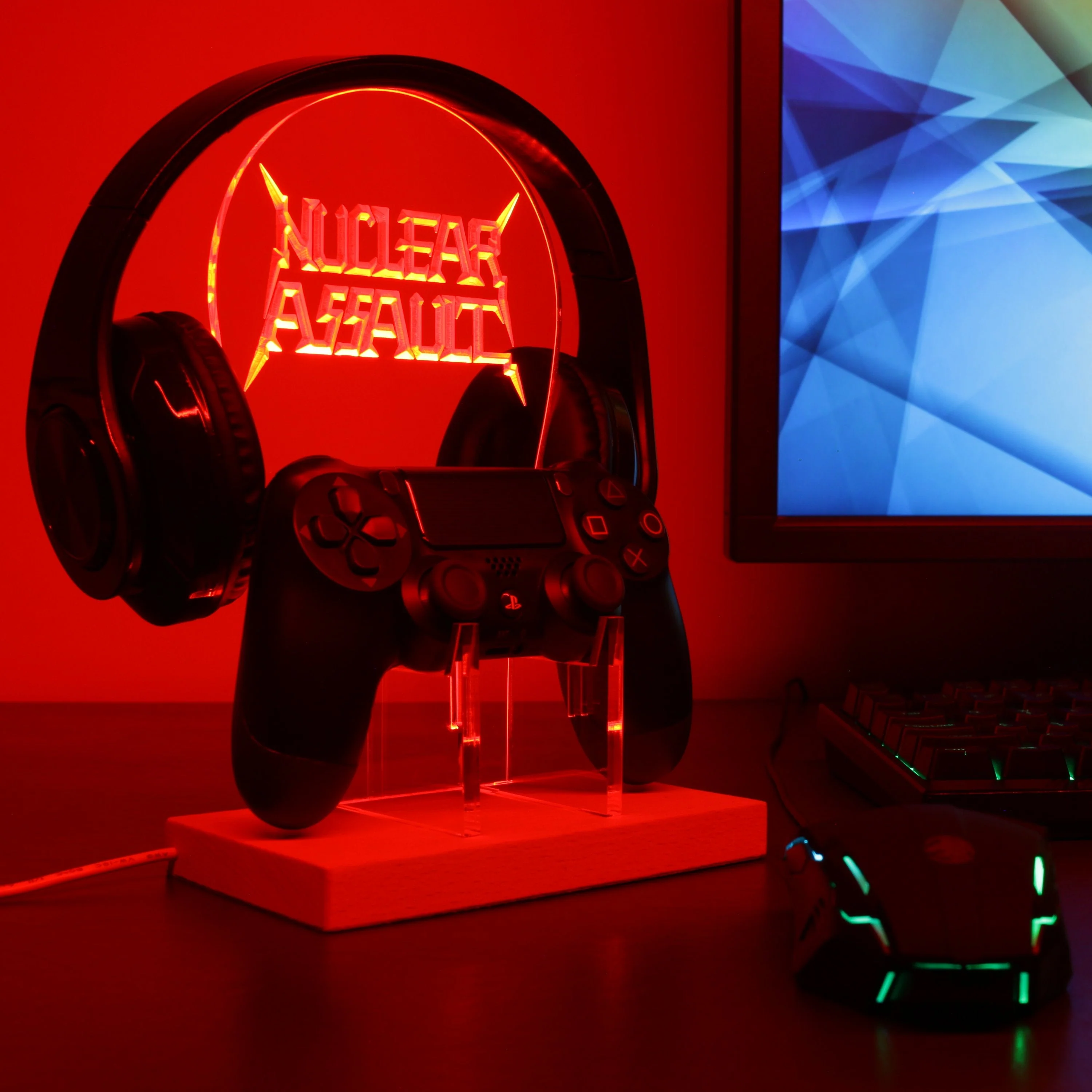 Nuclear Assult LED Gaming Headset Controller Stand - Image 4