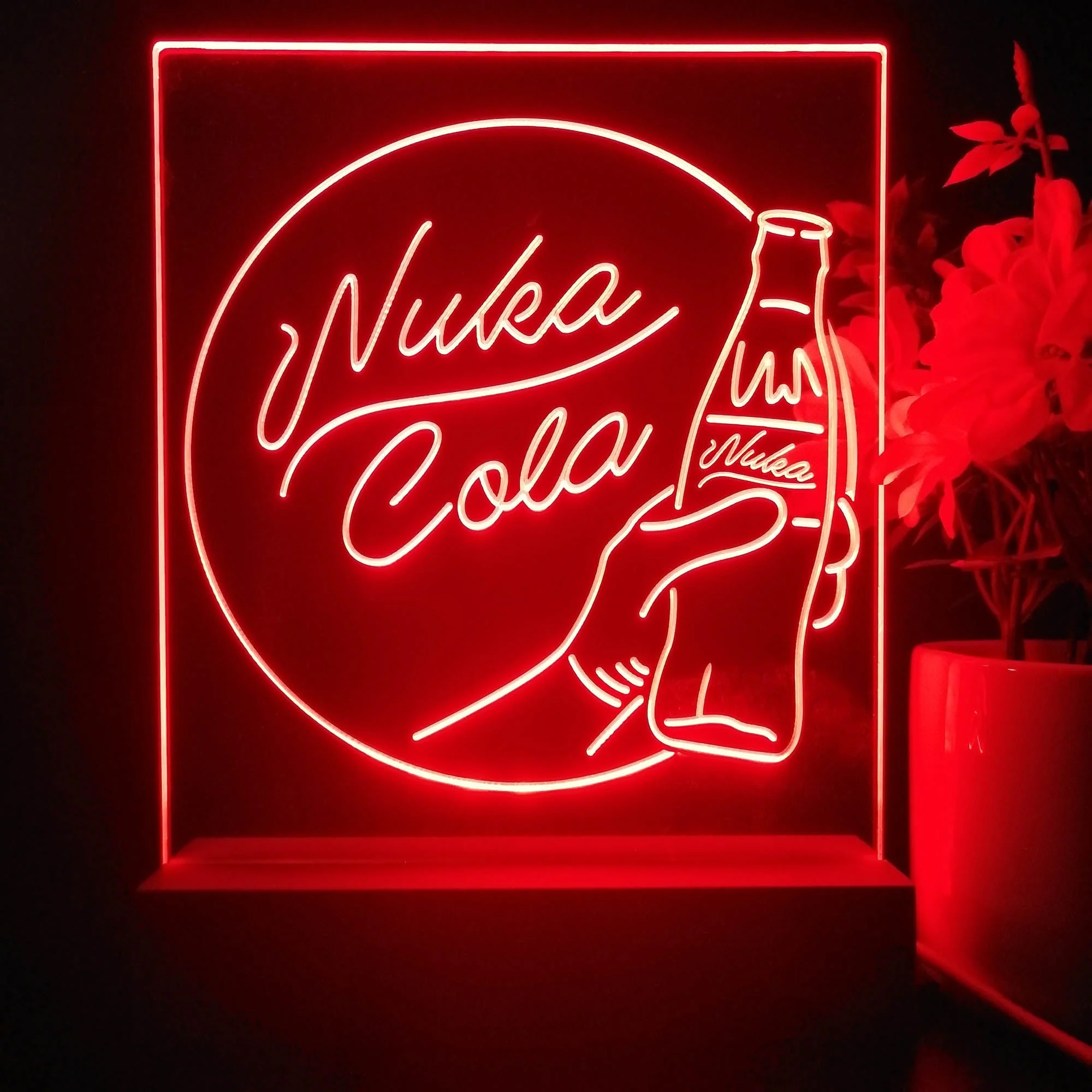 Nuka Cola Fallout Game Room 3D Illusion Night Light Desk Lamp - Image 4