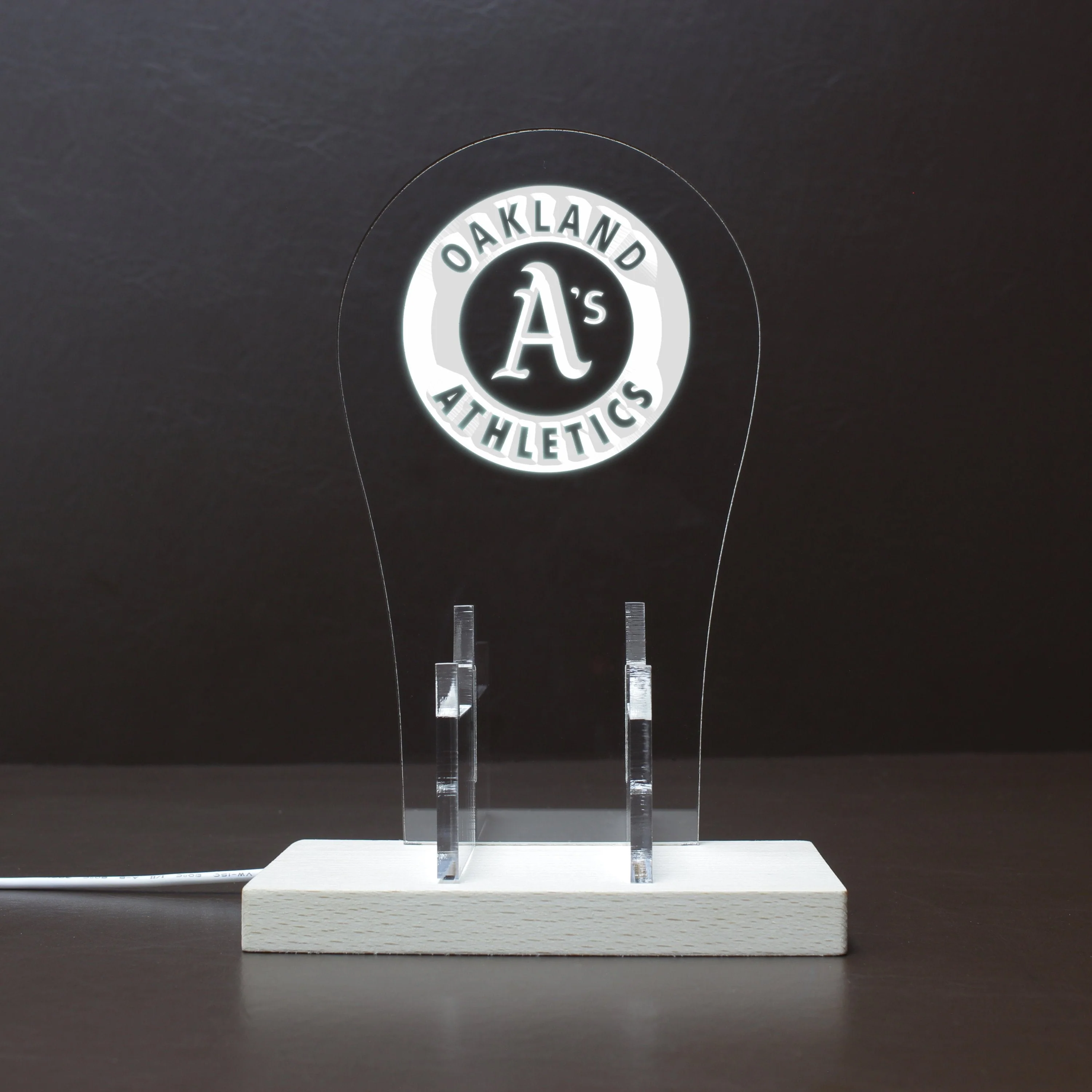 Oakland Athletics LED Gaming Headset Controller Stand - Image 10