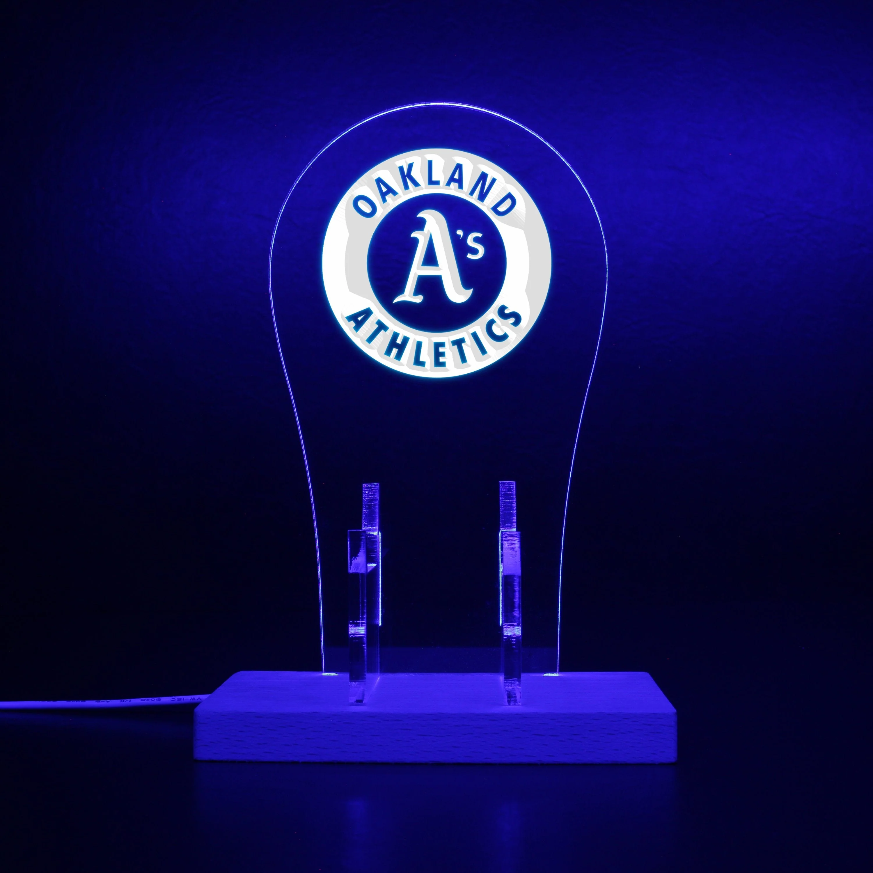 Oakland Athletics LED Gaming Headset Controller Stand - Image 6