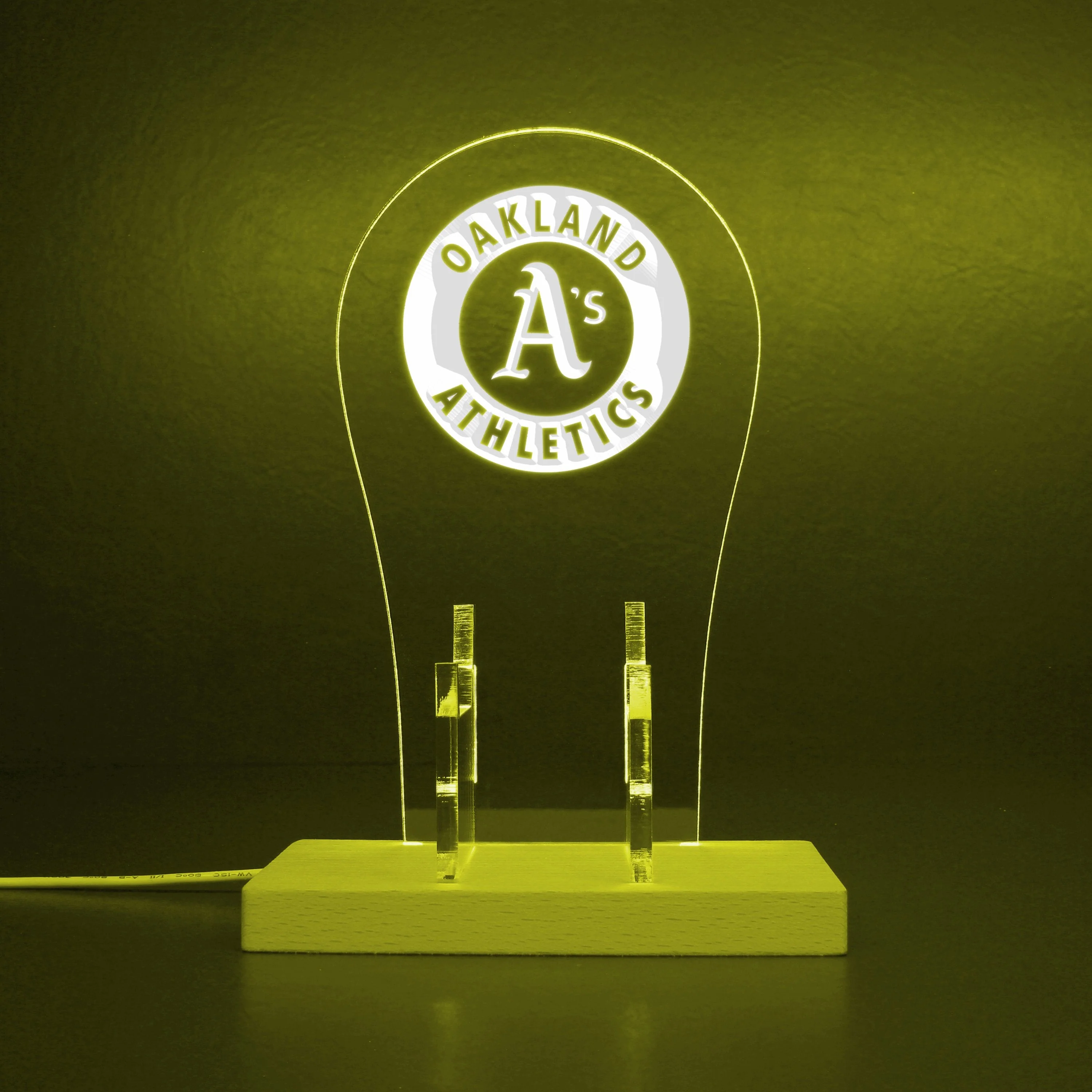 Oakland Athletics LED Gaming Headset Controller Stand - Image 7